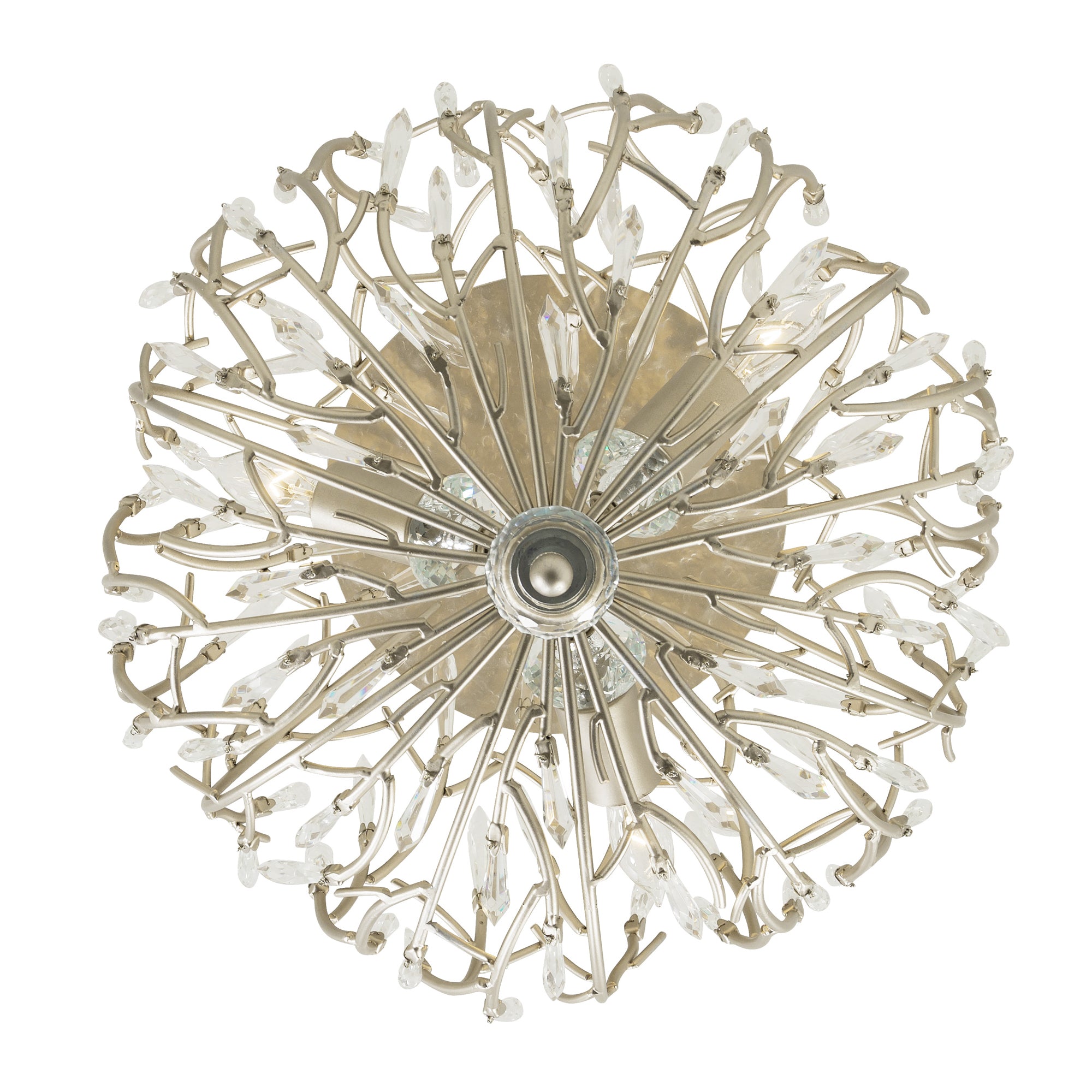 Bask 3-Light Crystal Ceiling Mount