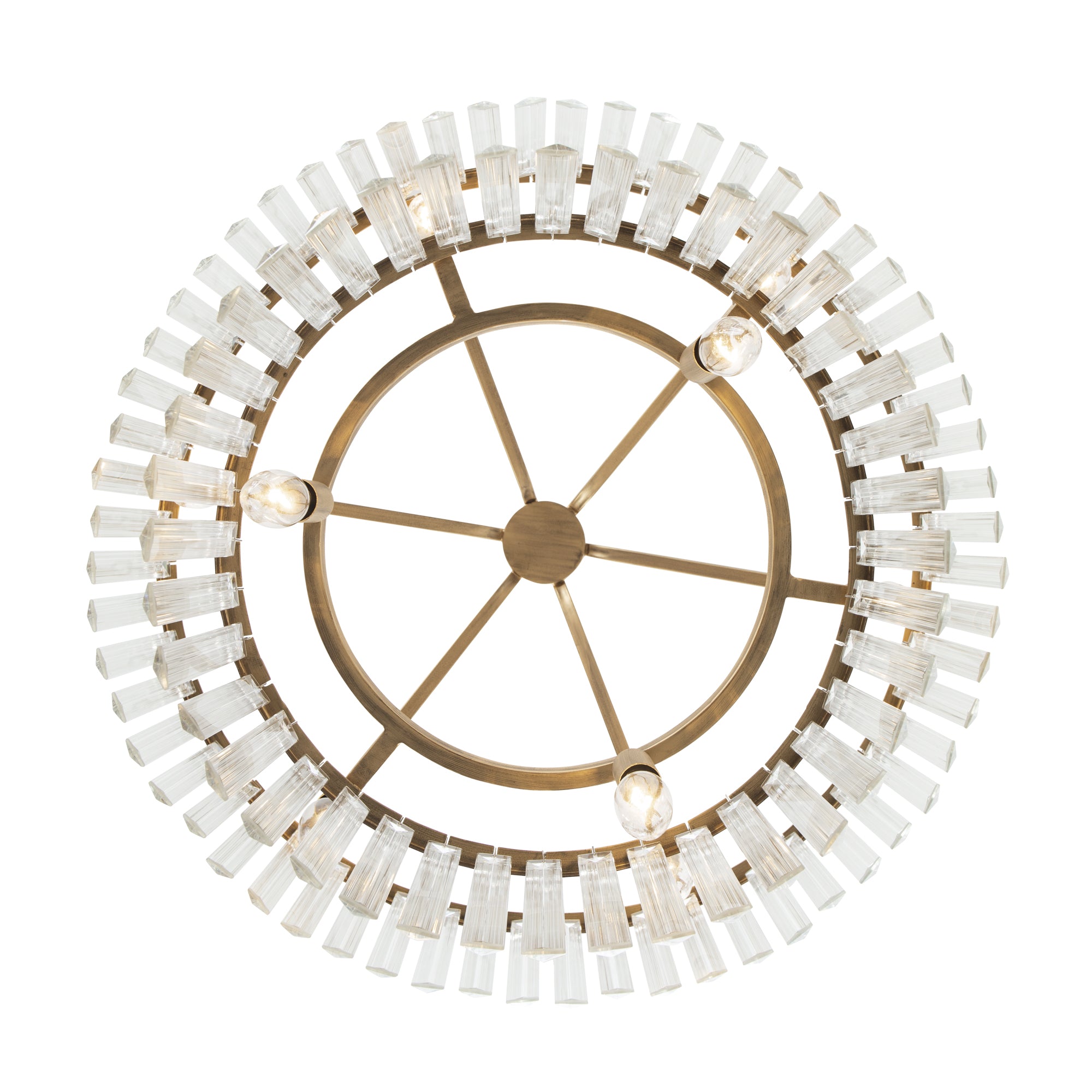 Social Club 9-Light 2-Tier Crystal Pendant - Havana Gold