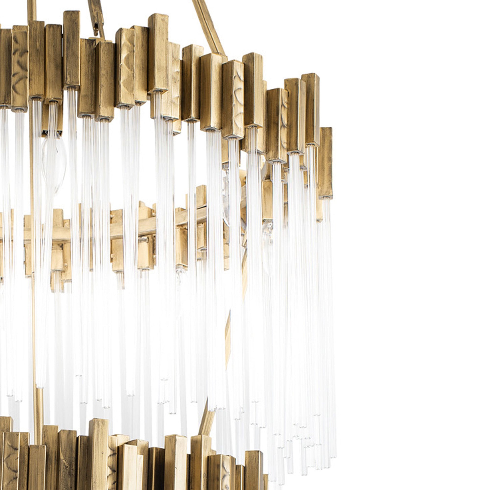 Matrix 18 Light 3-Tier Chandelier - Havana Gold