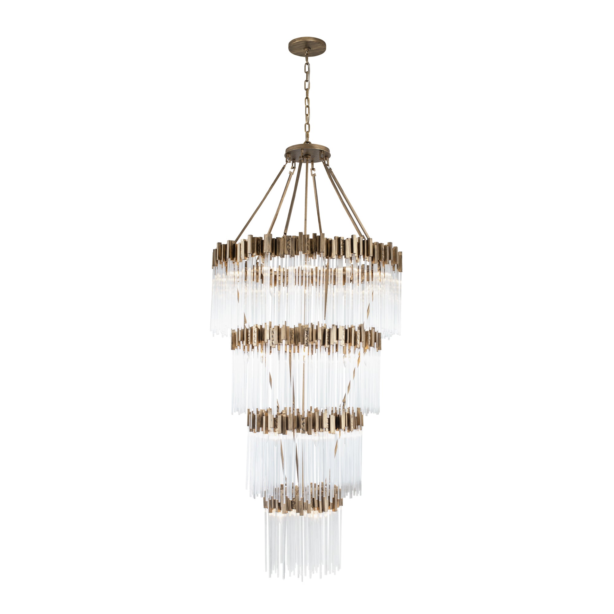 Matrix 30Light 4-Tier Chandelier - Havana Gold