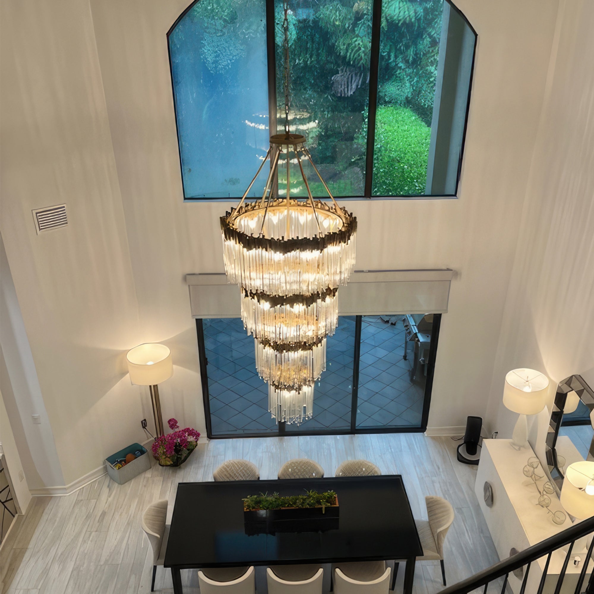 Matrix 30Light 4-Tier Chandelier - Havana Gold