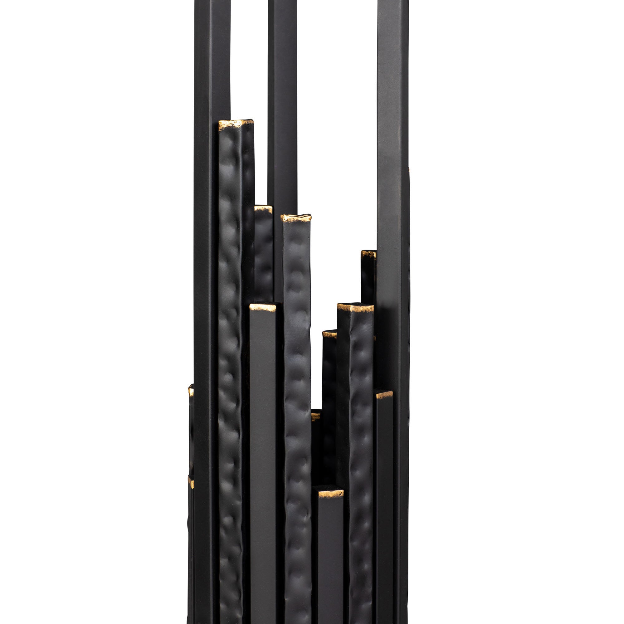 Matrix 6 Light Floor Lamp - Matte Black/French Gold