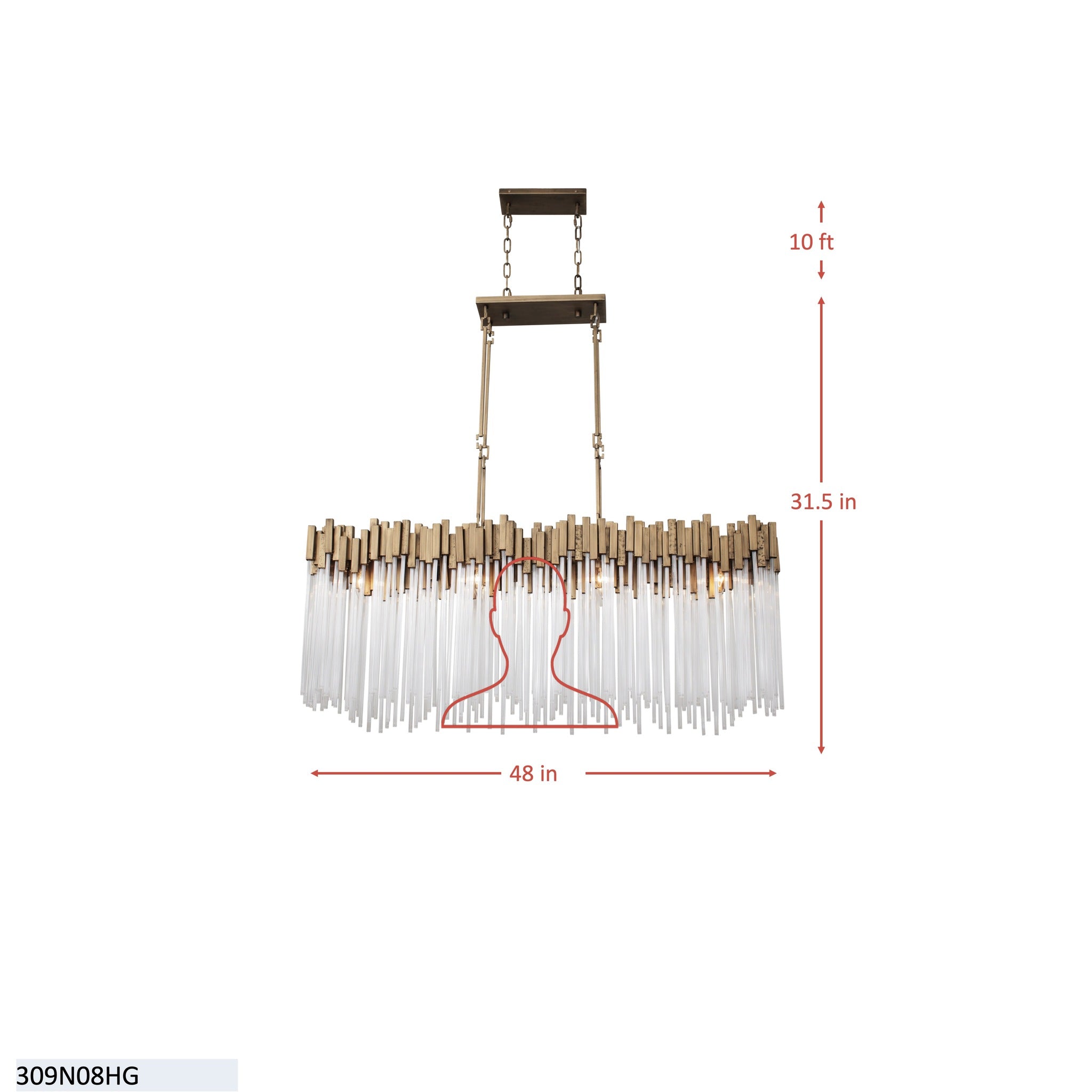 Matrix 8 Light Linear - Havana Gold