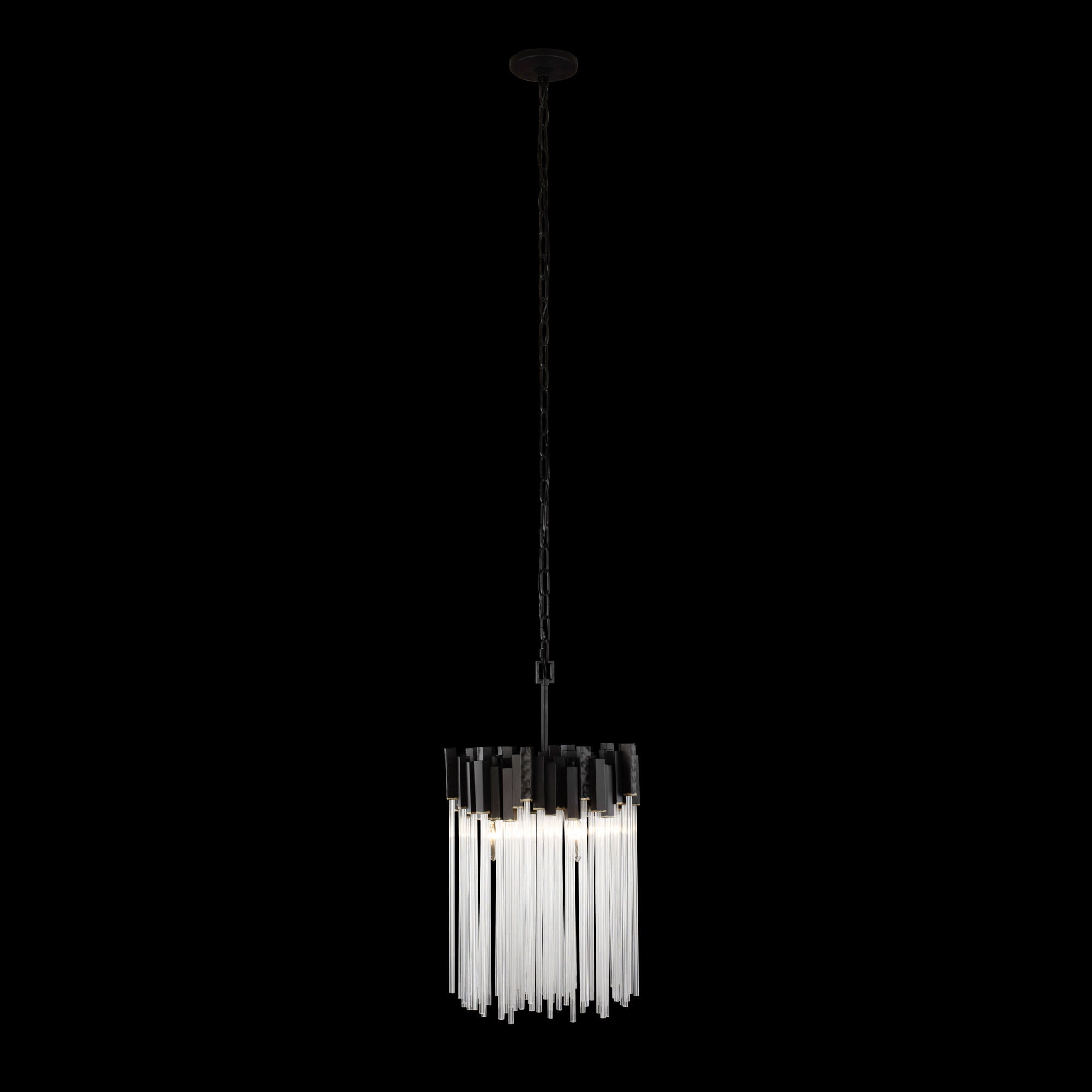 Matrix Pendant - Matte Black/French Gold