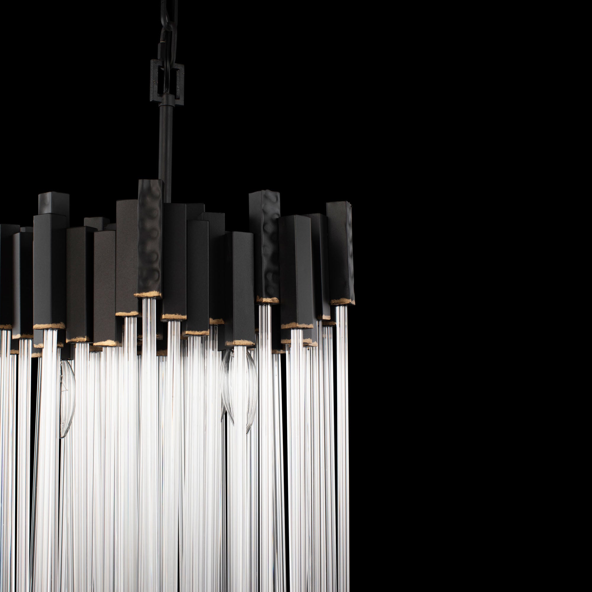 Matrix Pendant - Matte Black/French Gold