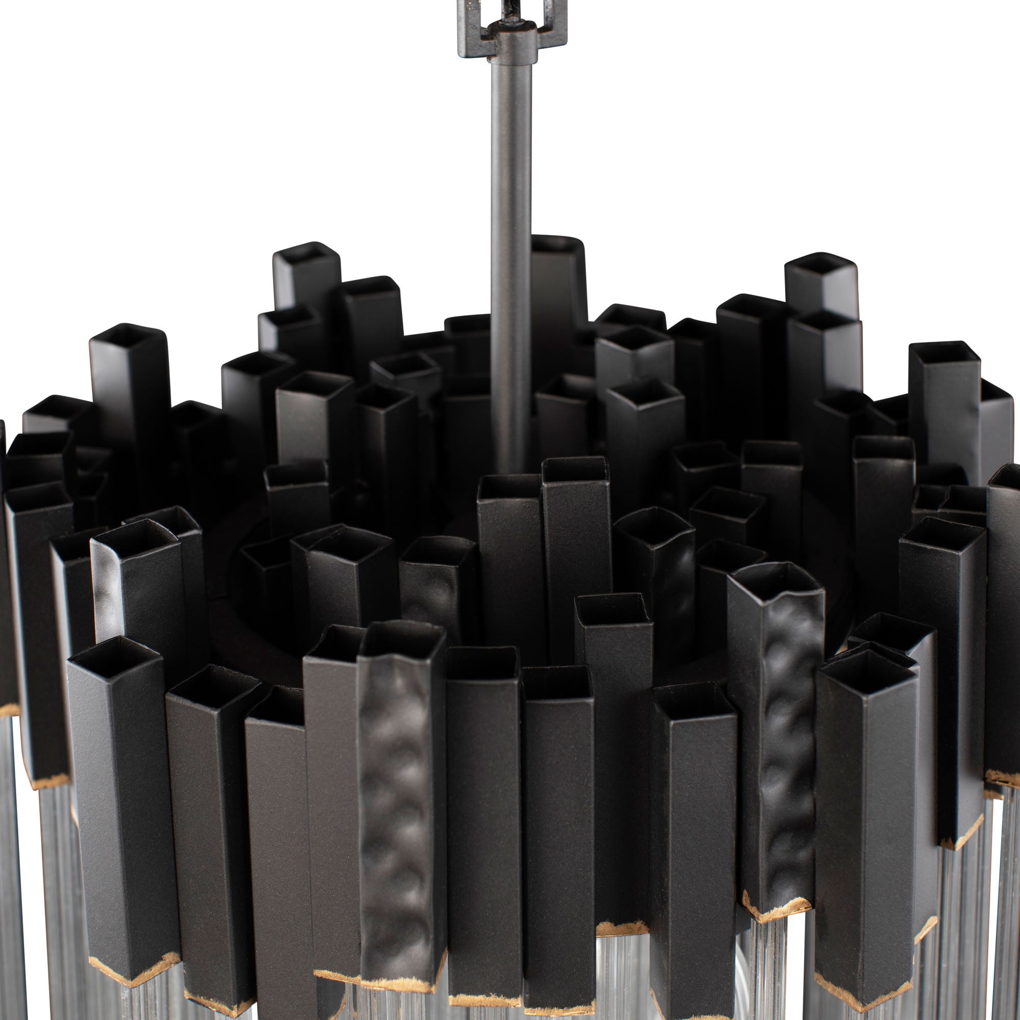 Matrix 3 Light Pendant - Matte Black/French Gold