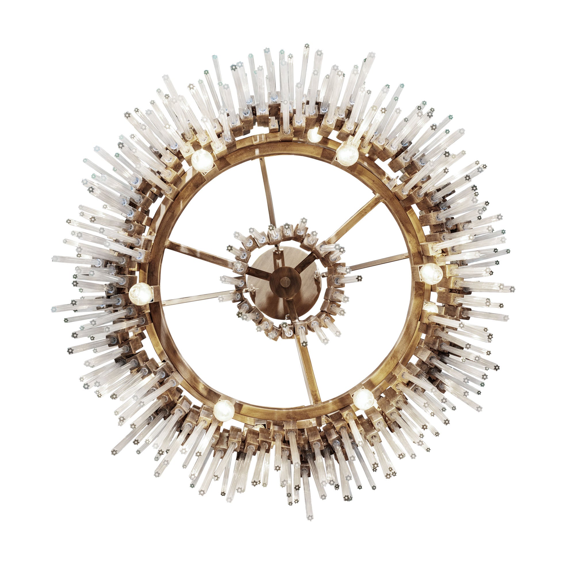 Matrix 6 Light Pendant - Havana Gold
