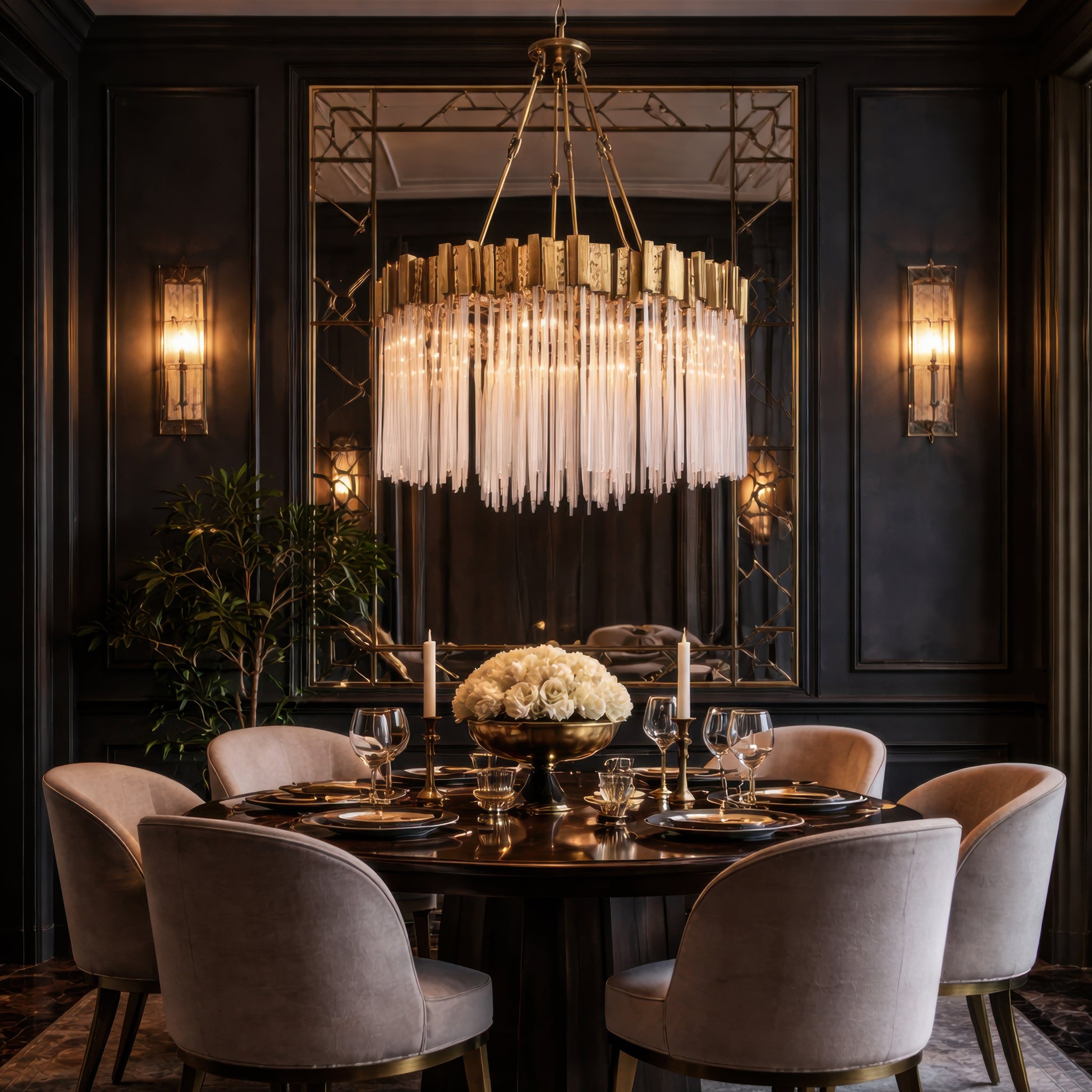 Matrix 9 Light Pendant - Havana Gold