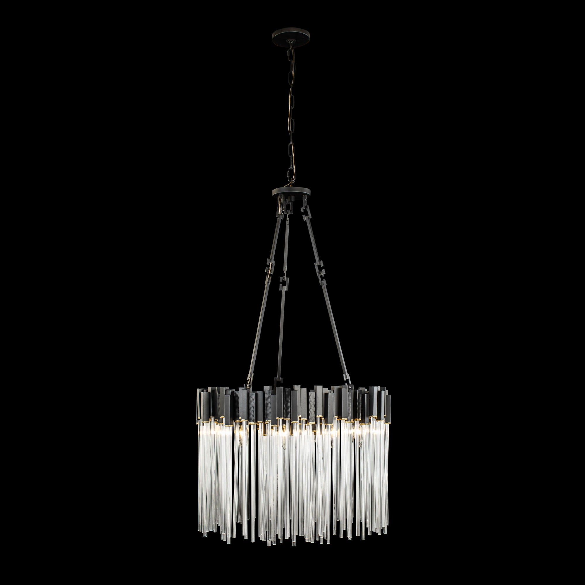 Matrix Pendant - Matte Black/French Gold