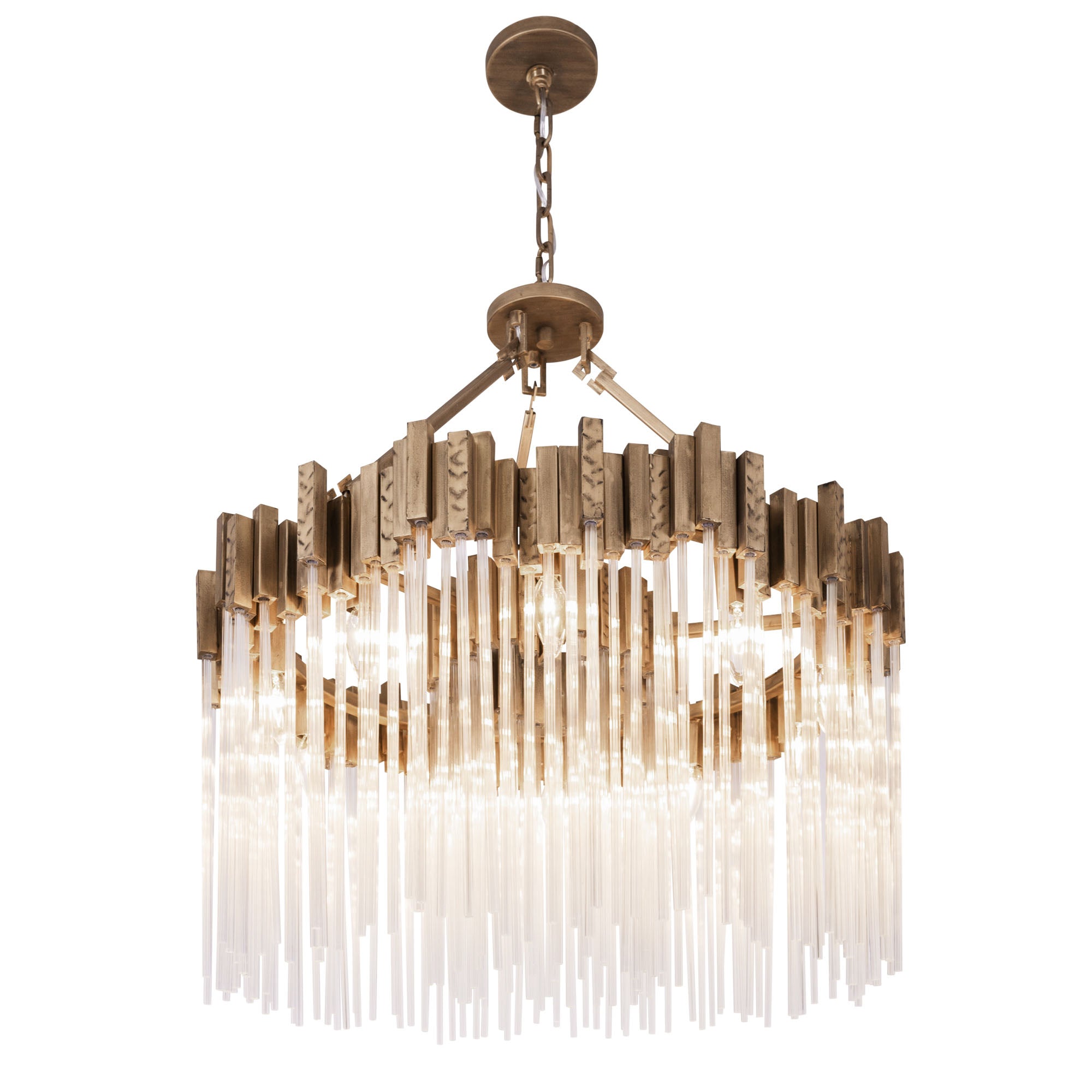 Matrix 10 Light Pendant - Havana Gold