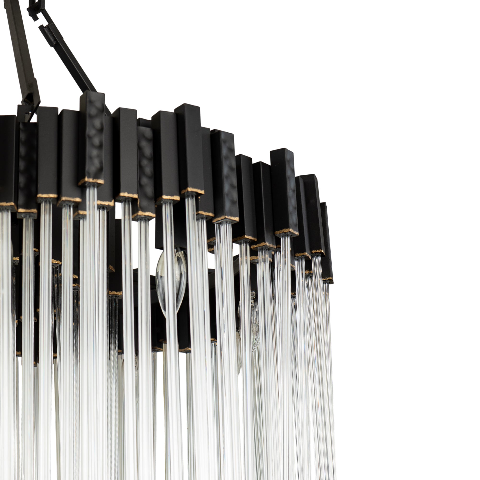 Matrix 10 Light Pendant - Matte Black/French Gold