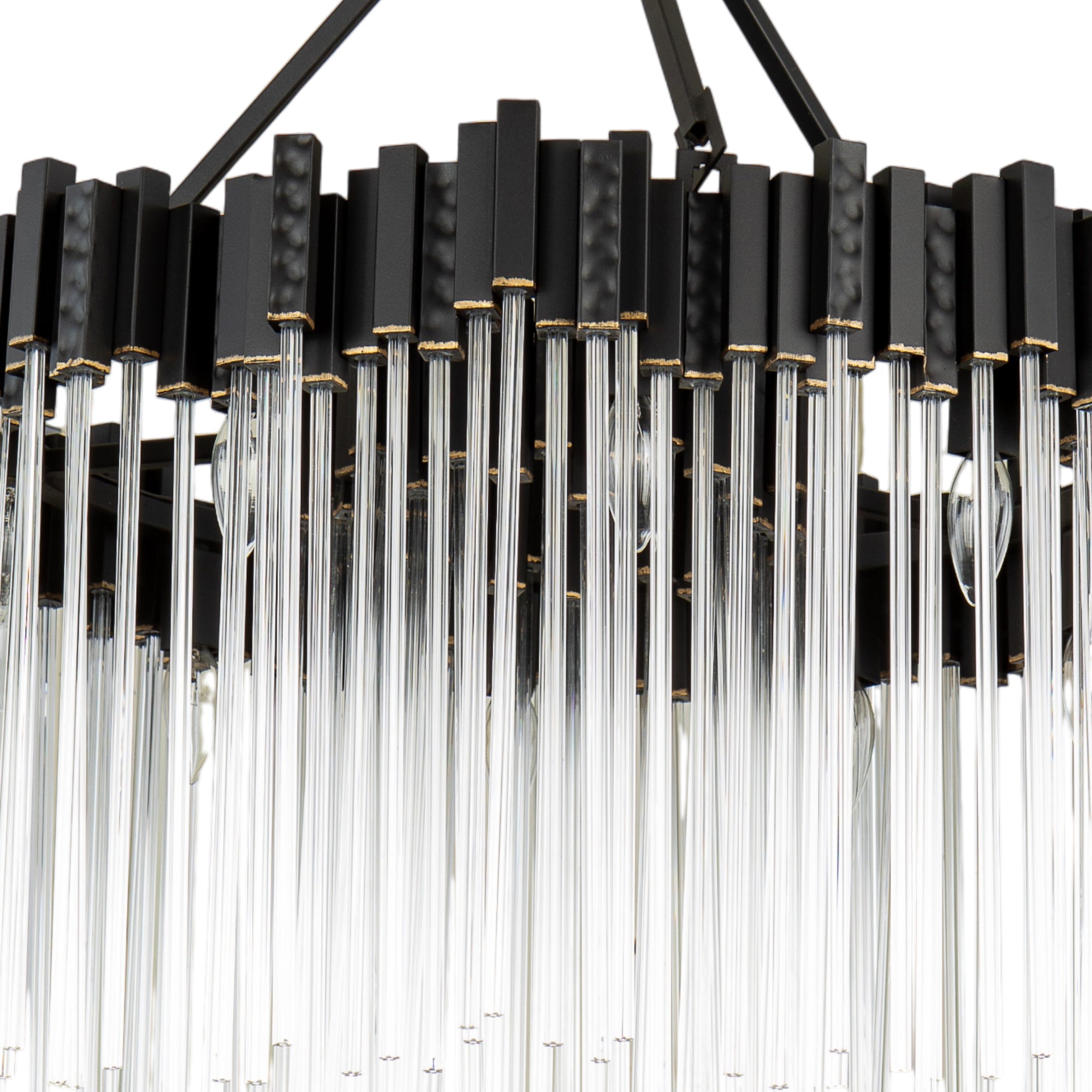 Matrix 10 Light Pendant - Matte Black/French Gold