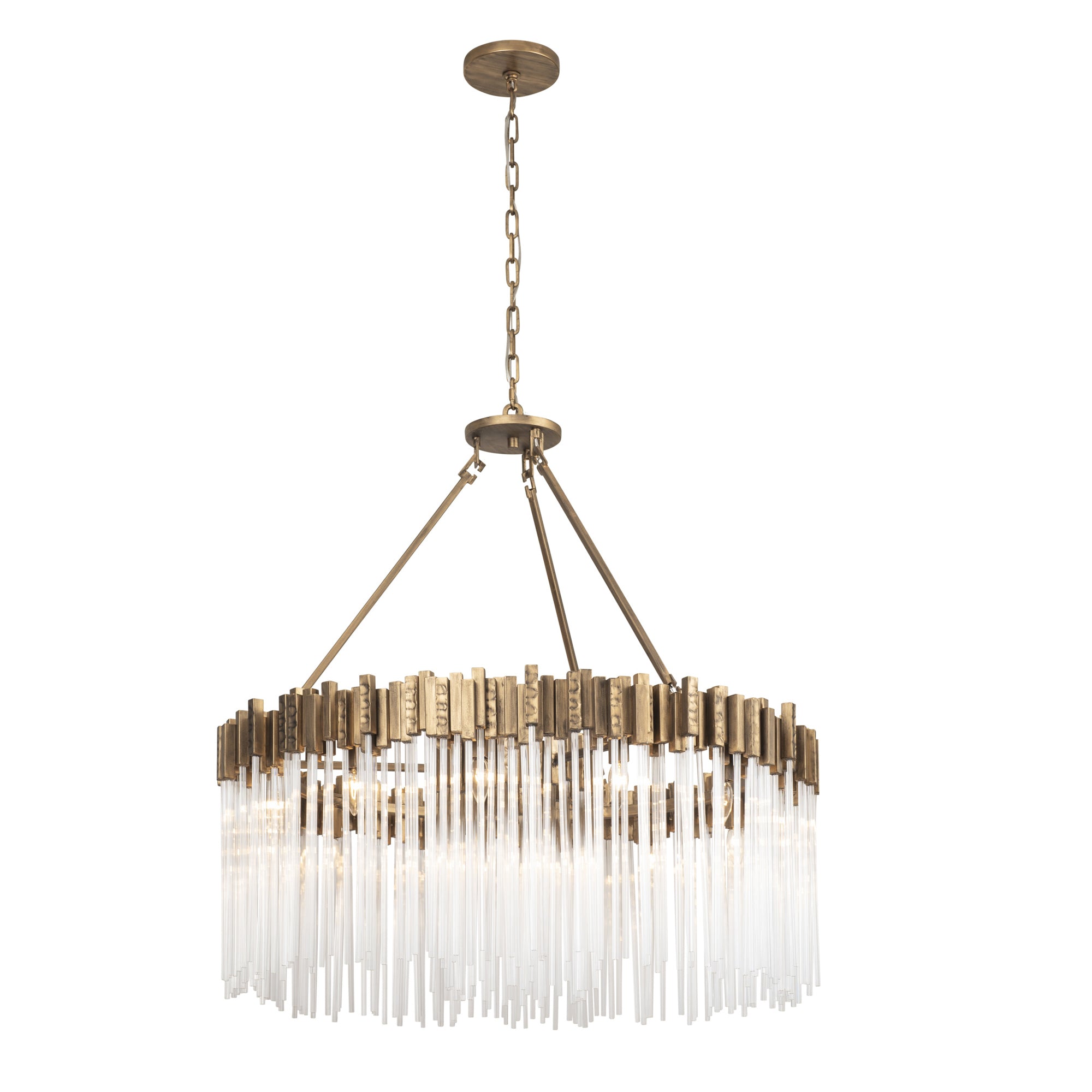 Matrix 12 Light Pendant - Havana Gold