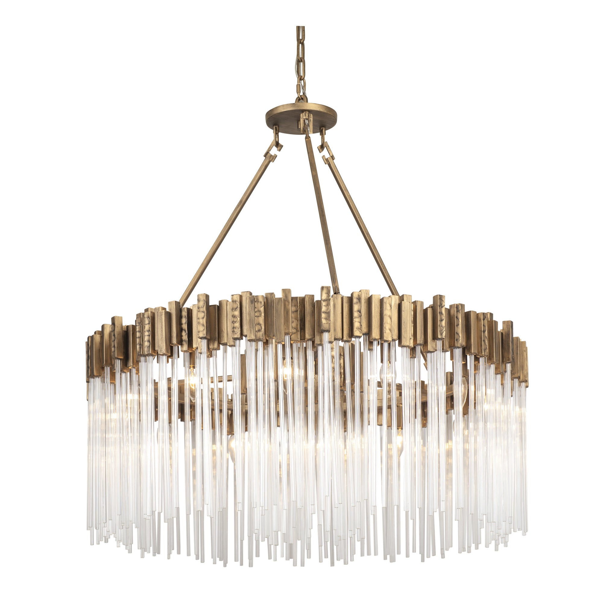 Matrix 12 Light Pendant - Havana Gold