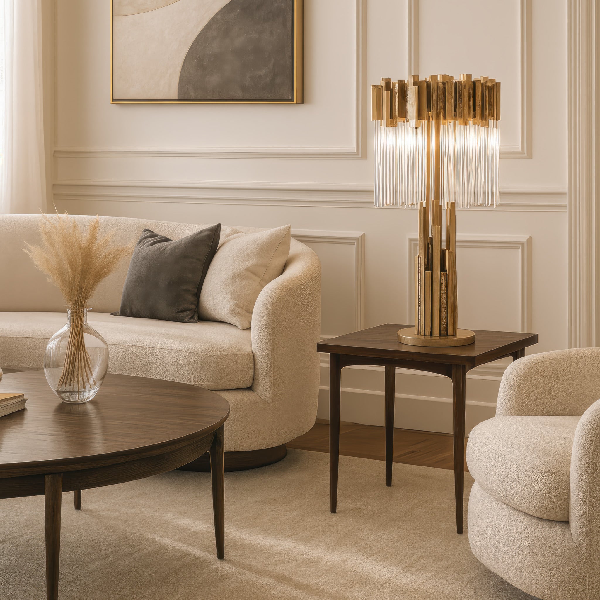 Matrix 3 Light Table Lamp - Havana Gold