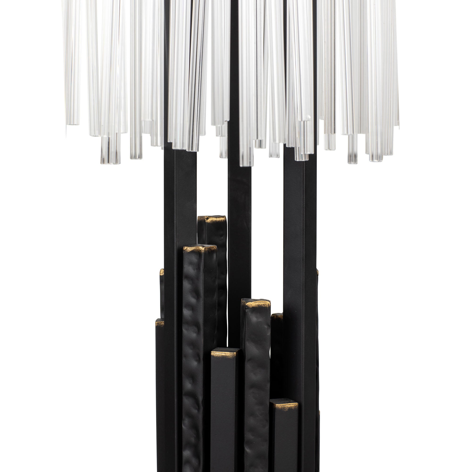 Matrix 3 Light Table Lamp - Matte Black/French Gold