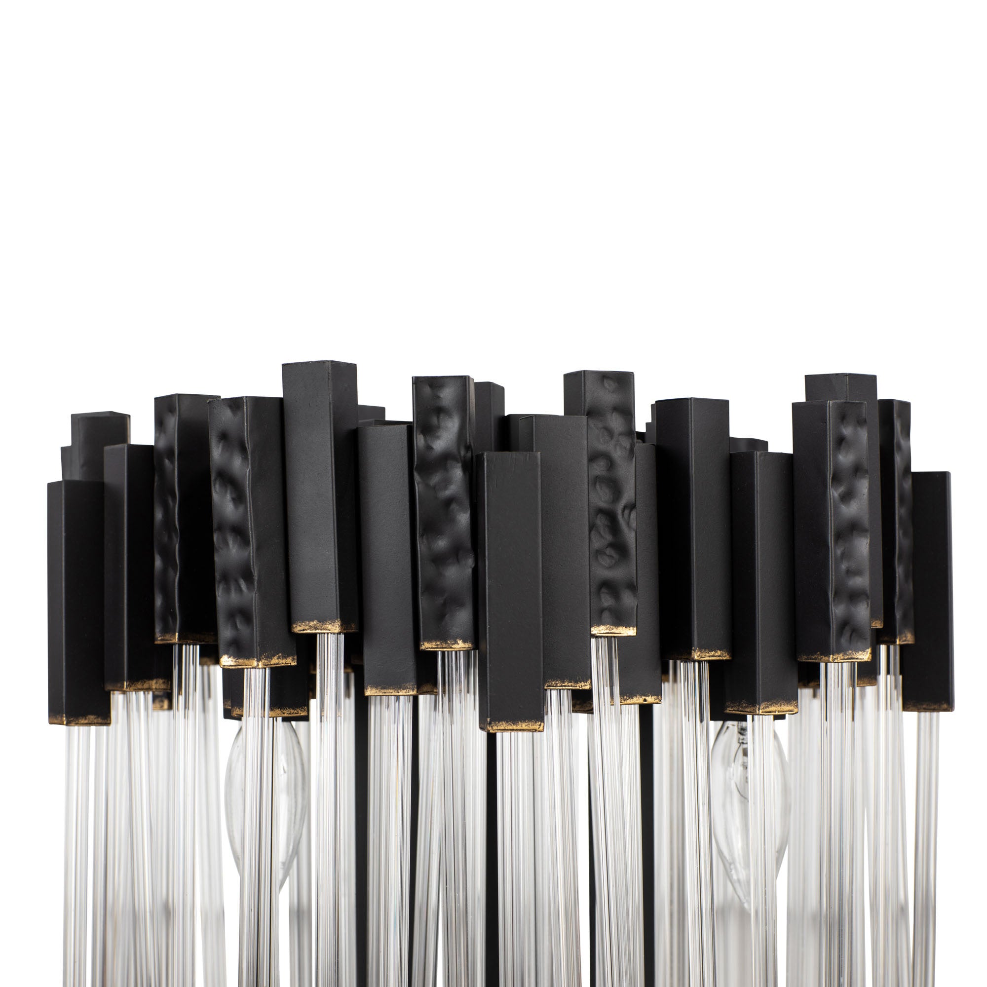 Matrix 3 Light Table Lamp - Matte Black/French Gold