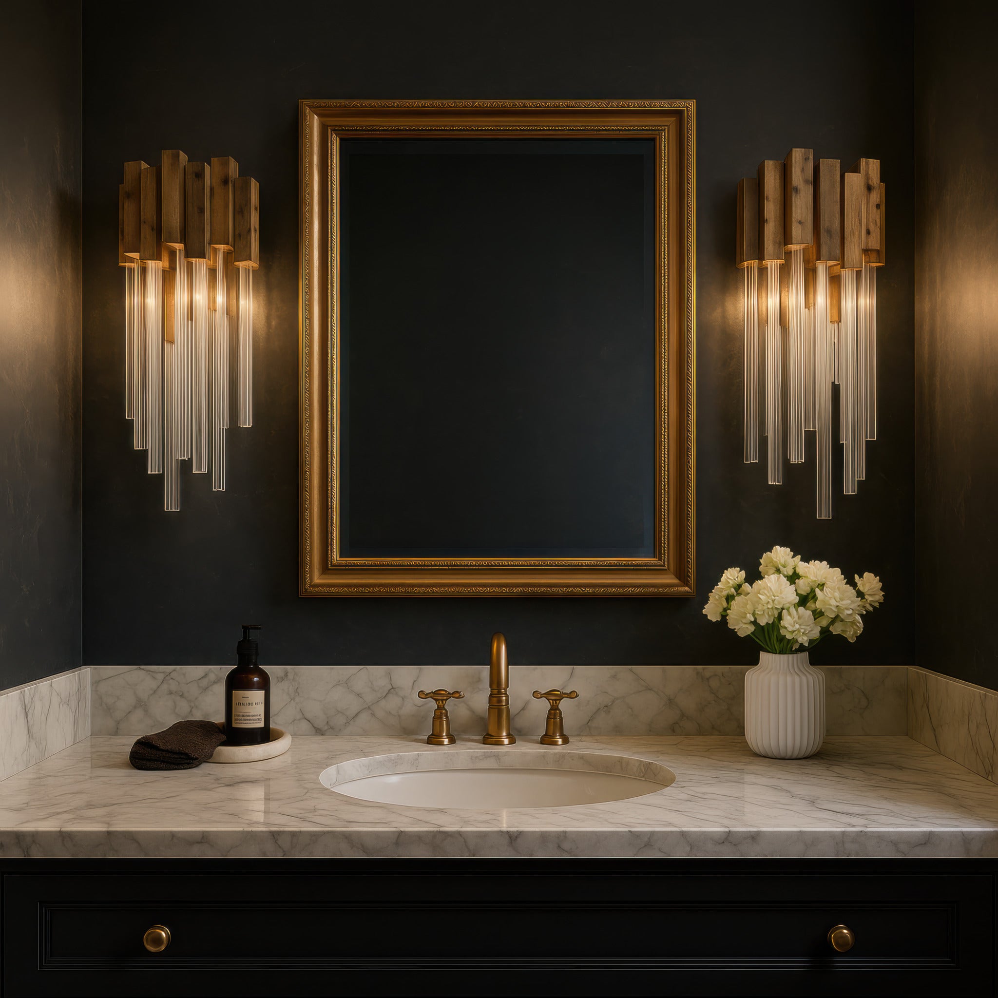 Matrix 1 Light Sconce - Havana Gold
