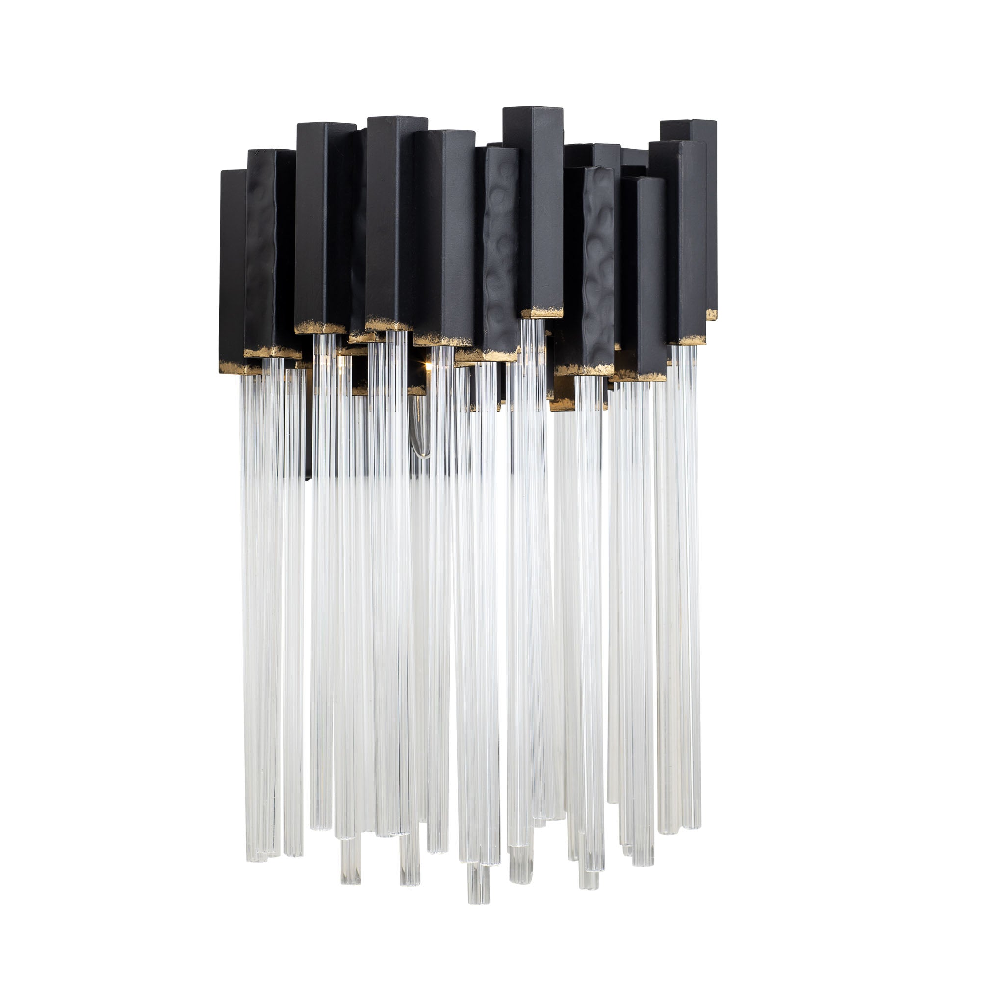 Matrix 1 Light Sconce - Matte Black/French Gold