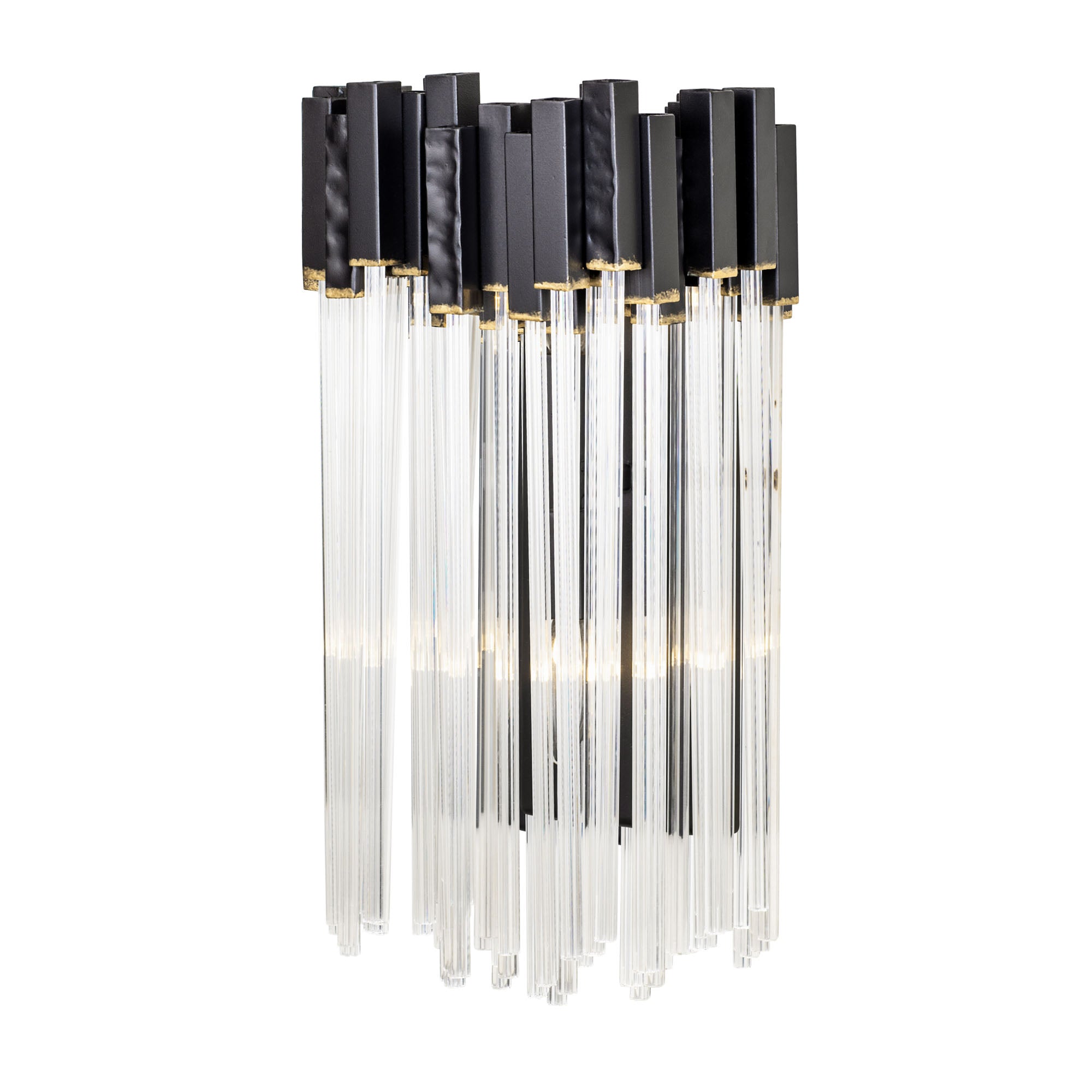 Matrix 2 Light Sconce - Matte Black/French Gold