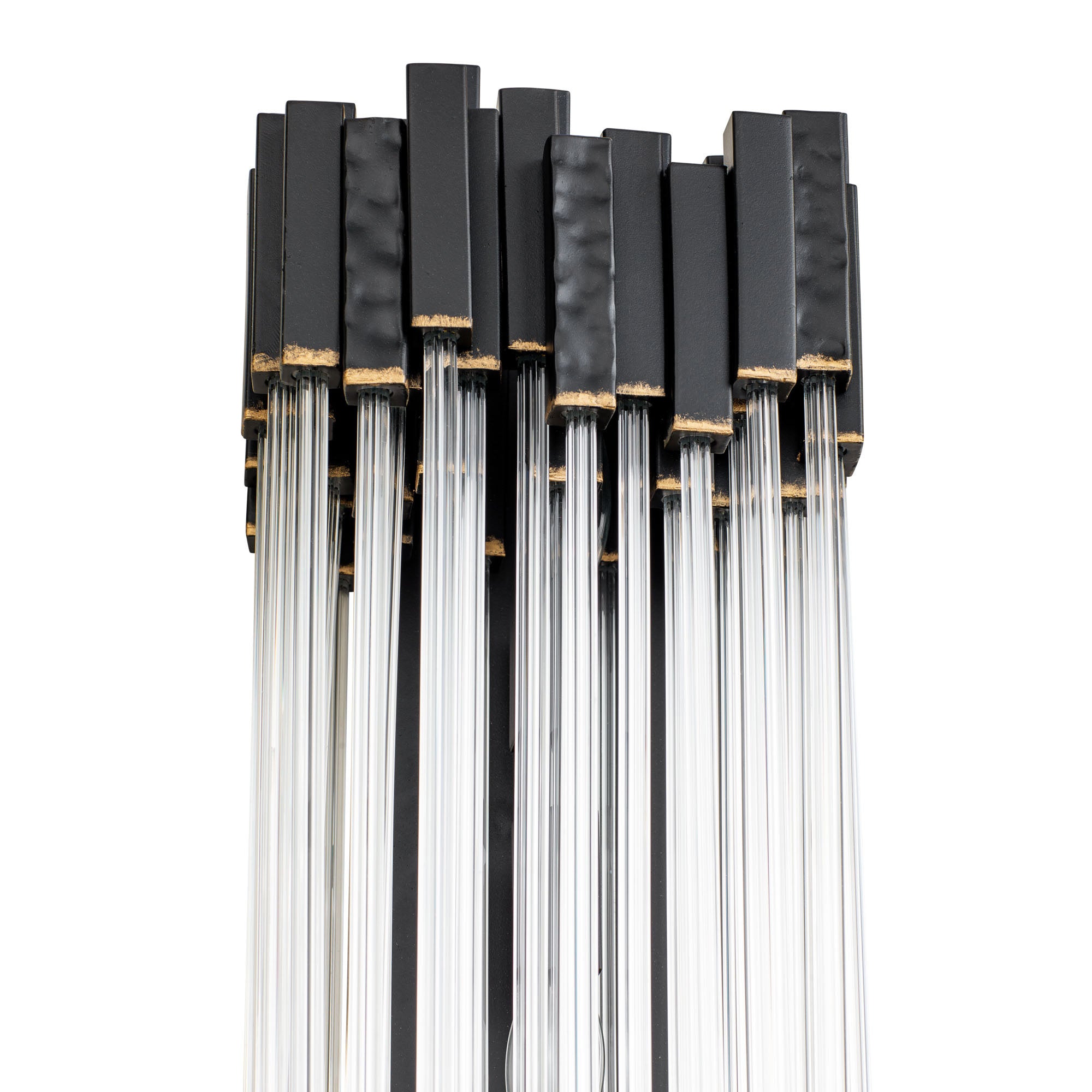 Matrix 2 Light Sconce - Matte Black/French Gold