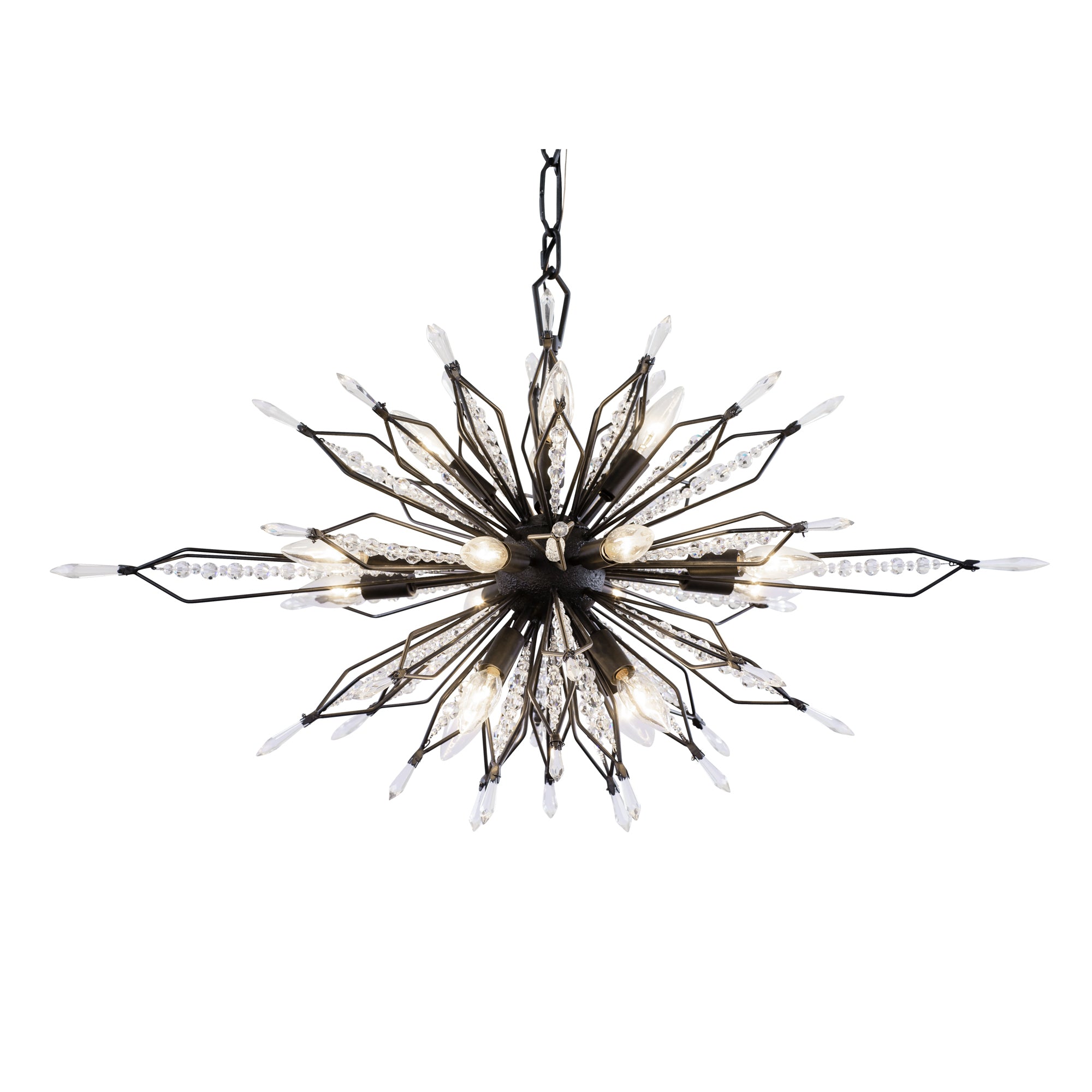 Orbital 16 Light Oval Linear Pendant - Carbon