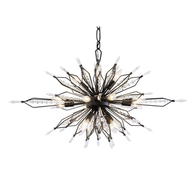 Orbital 16 Light Oval Linear Pendant - Carbon