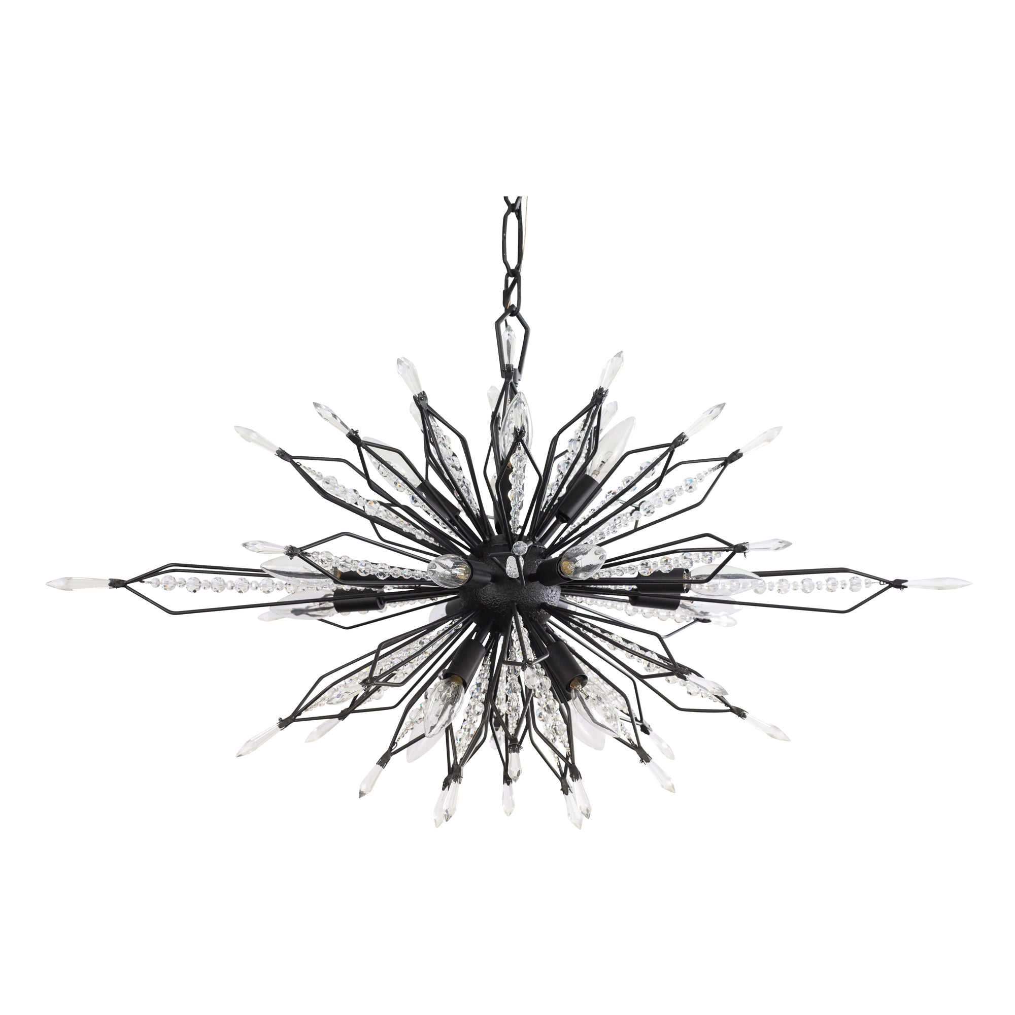 Orbital 16 Light Oval Linear Pendant - Carbon