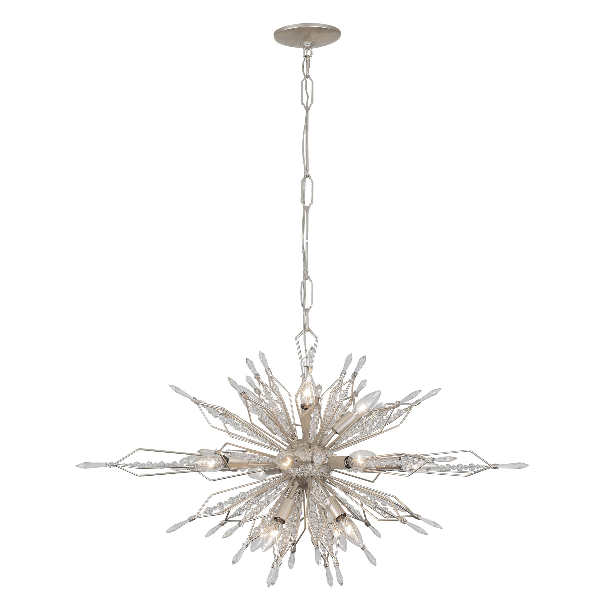 Orbital 16 Light Oval Linear Pendant - Gold Dust