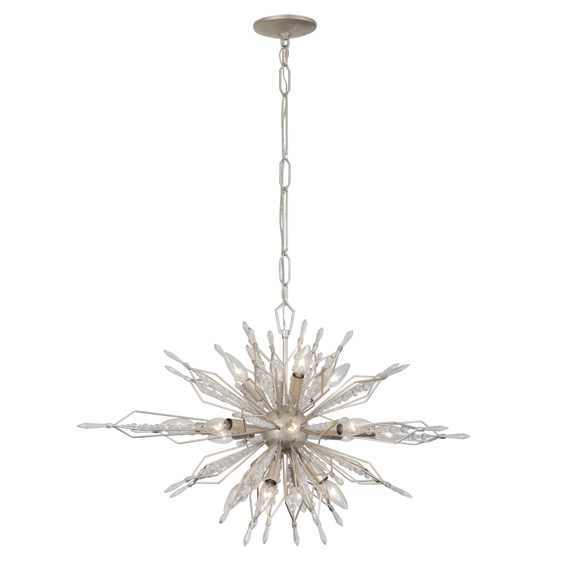 Orbital 16 Light Oval Linear Pendant - Gold Dust