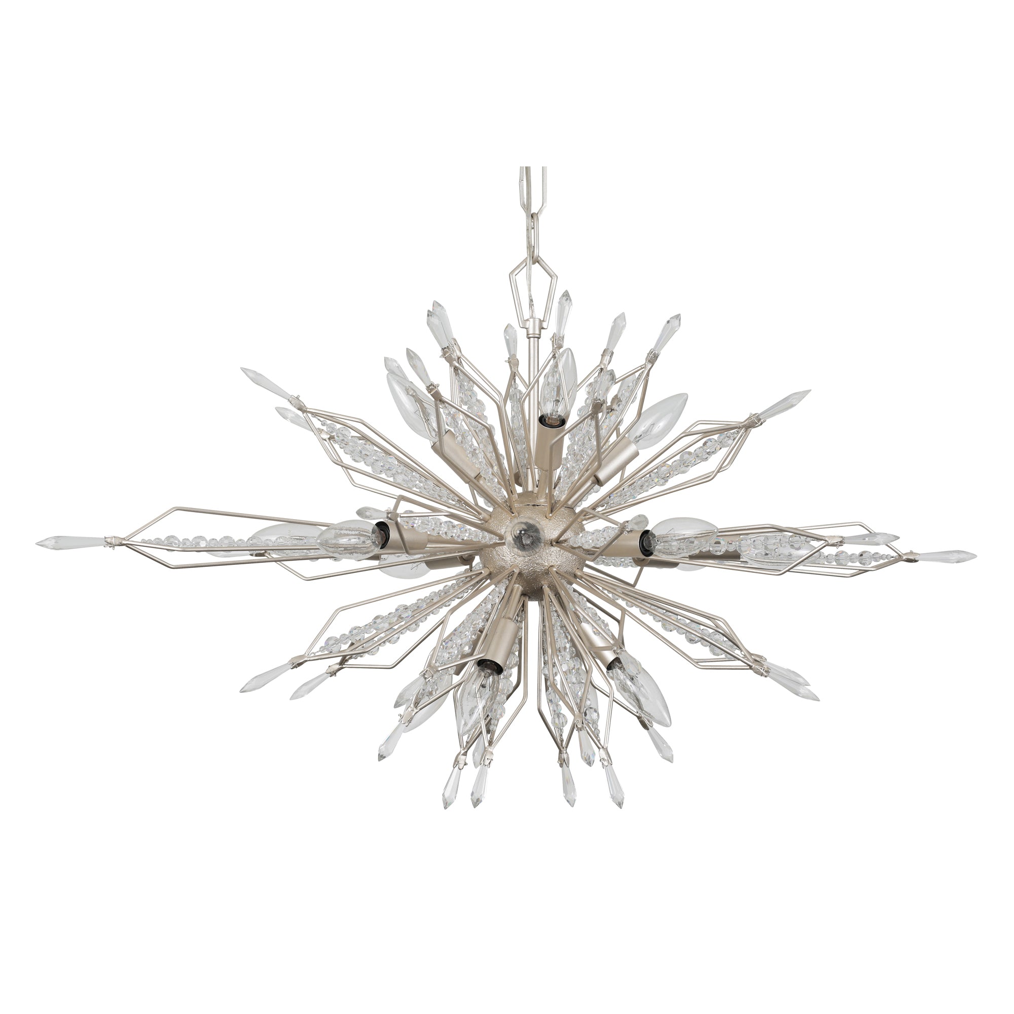 Orbital 16 Light Oval Linear Pendant - Gold Dust