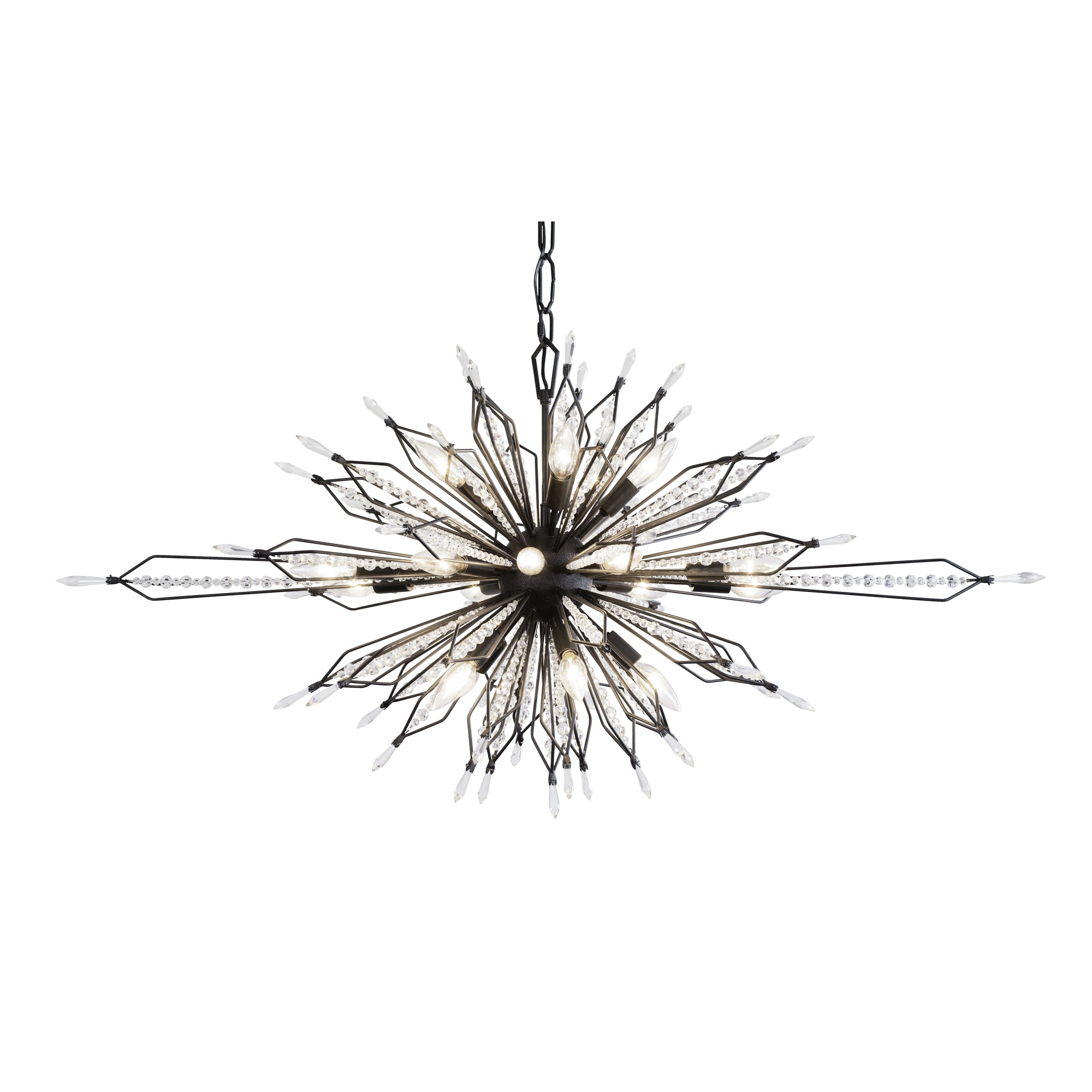 Orbital 20Light Oval Linear Pendant - Carbon