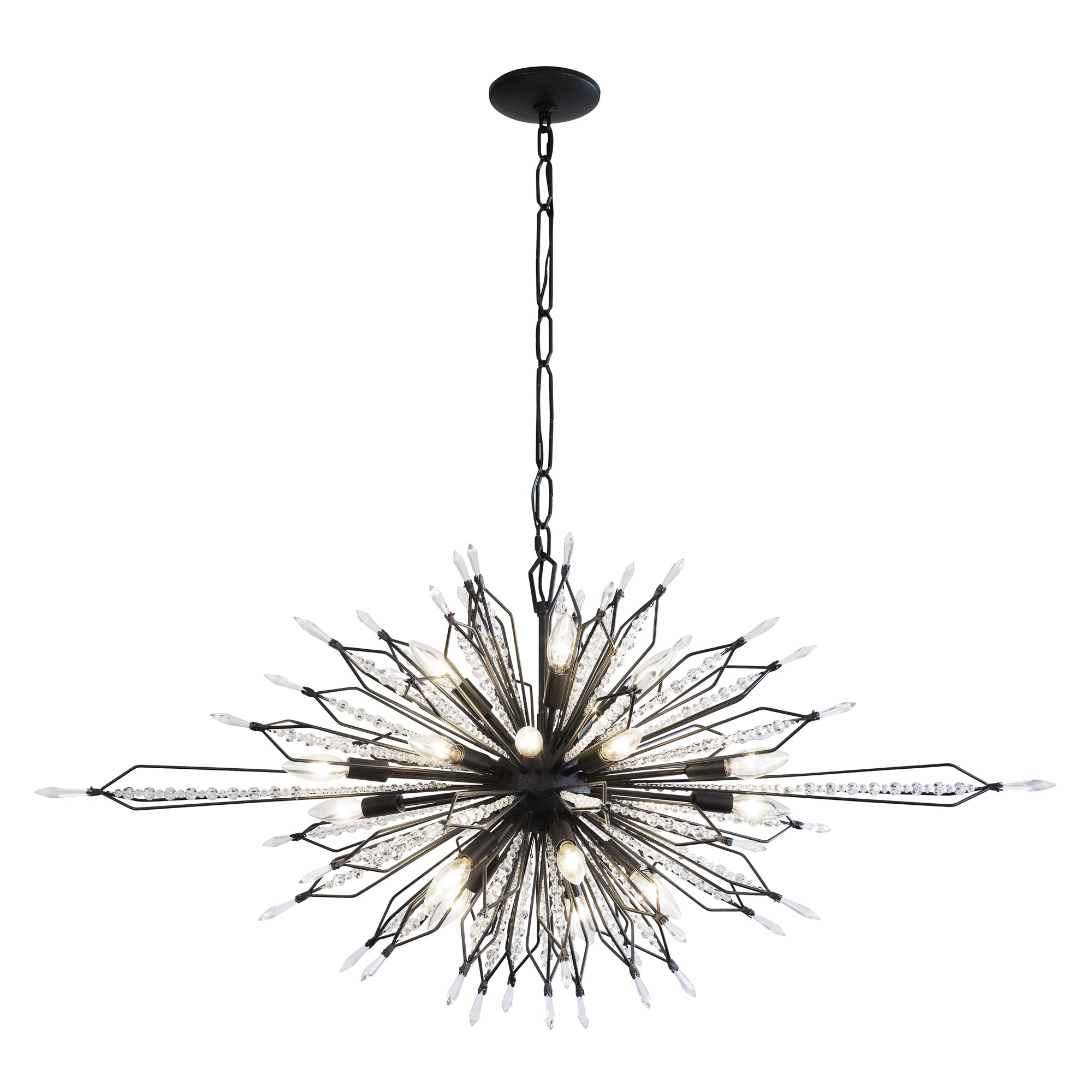 Orbital 20Light Oval Linear Pendant - Carbon