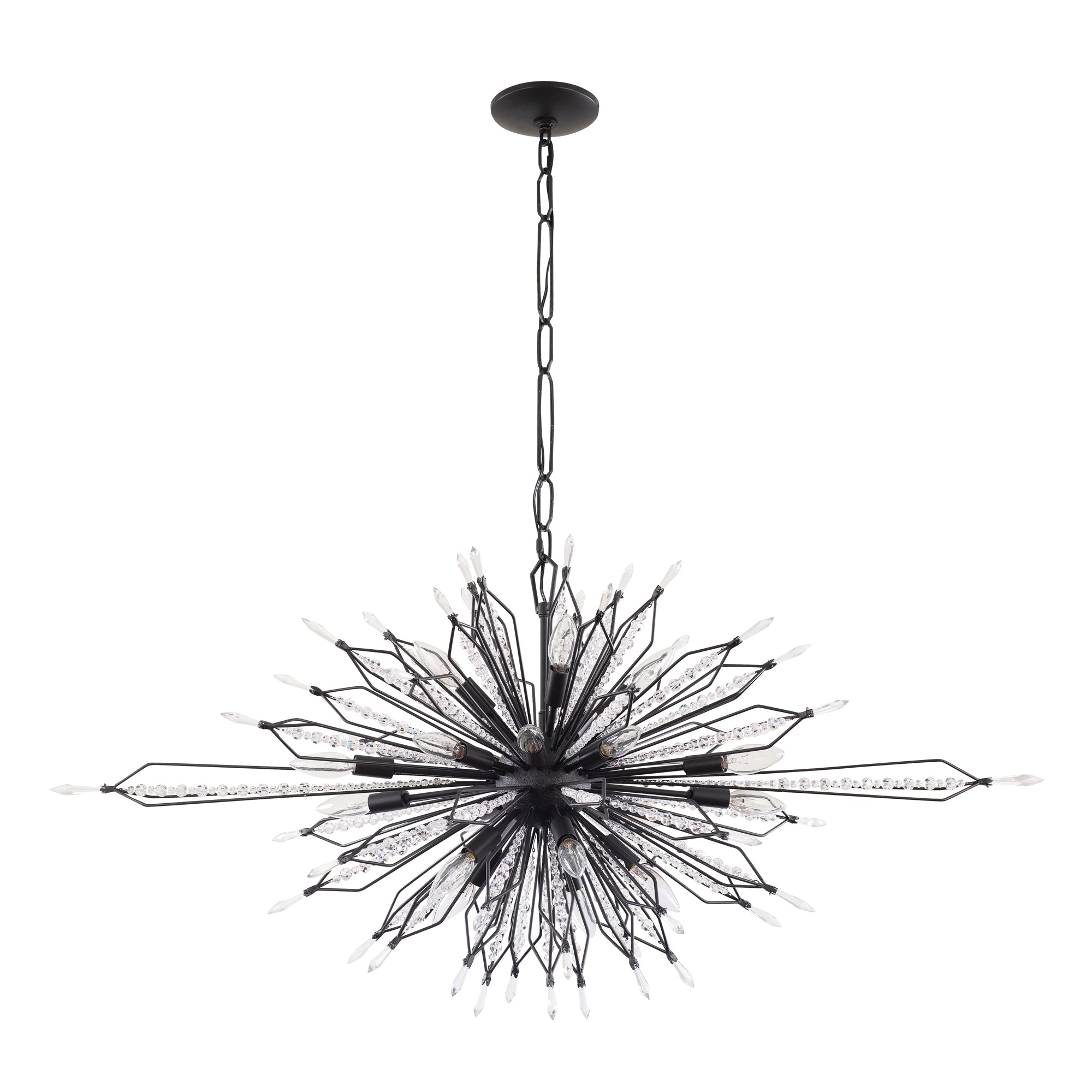 Orbital 20Light Oval Linear Pendant - Carbon