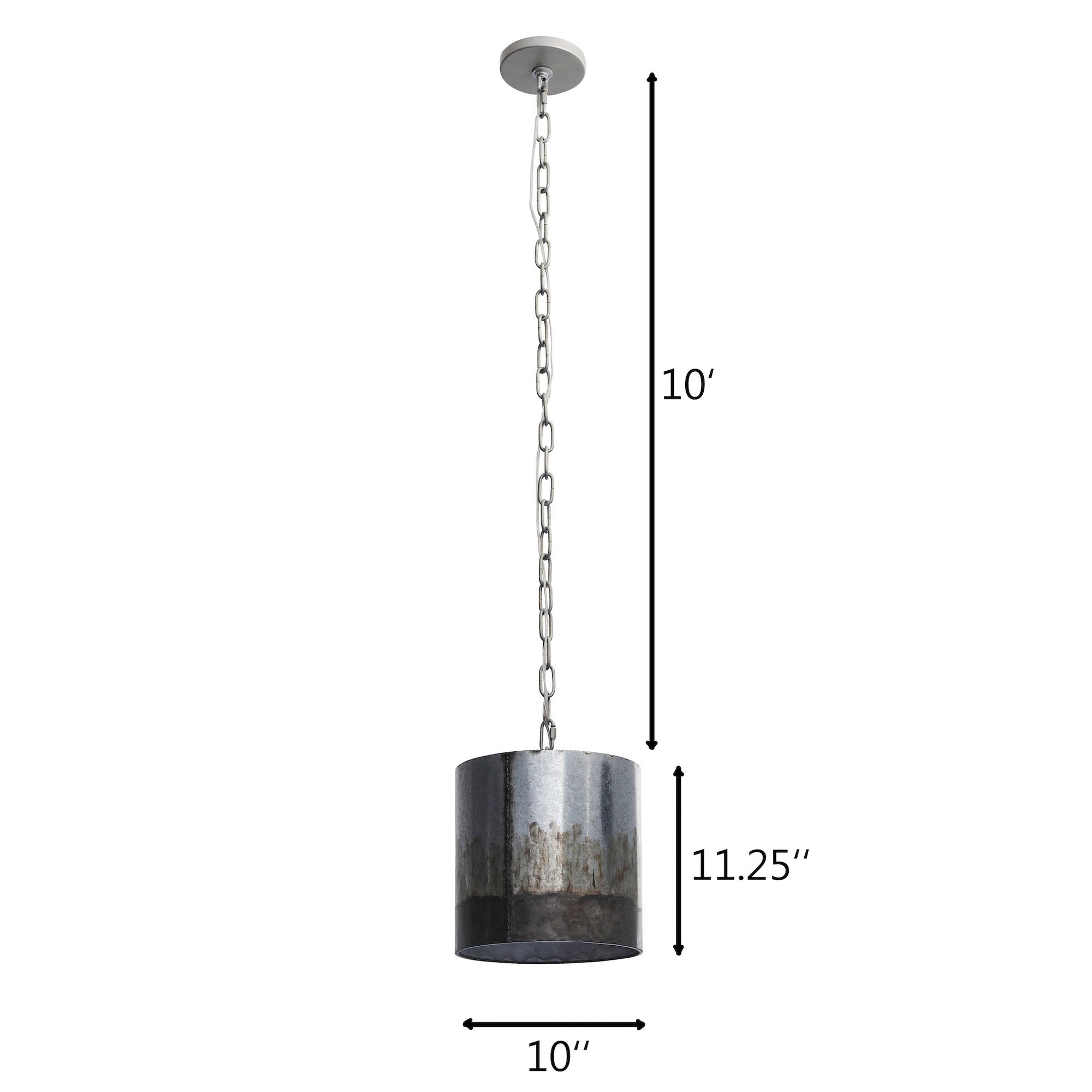 Cannery Mini Pendant - Ombre Galvanized