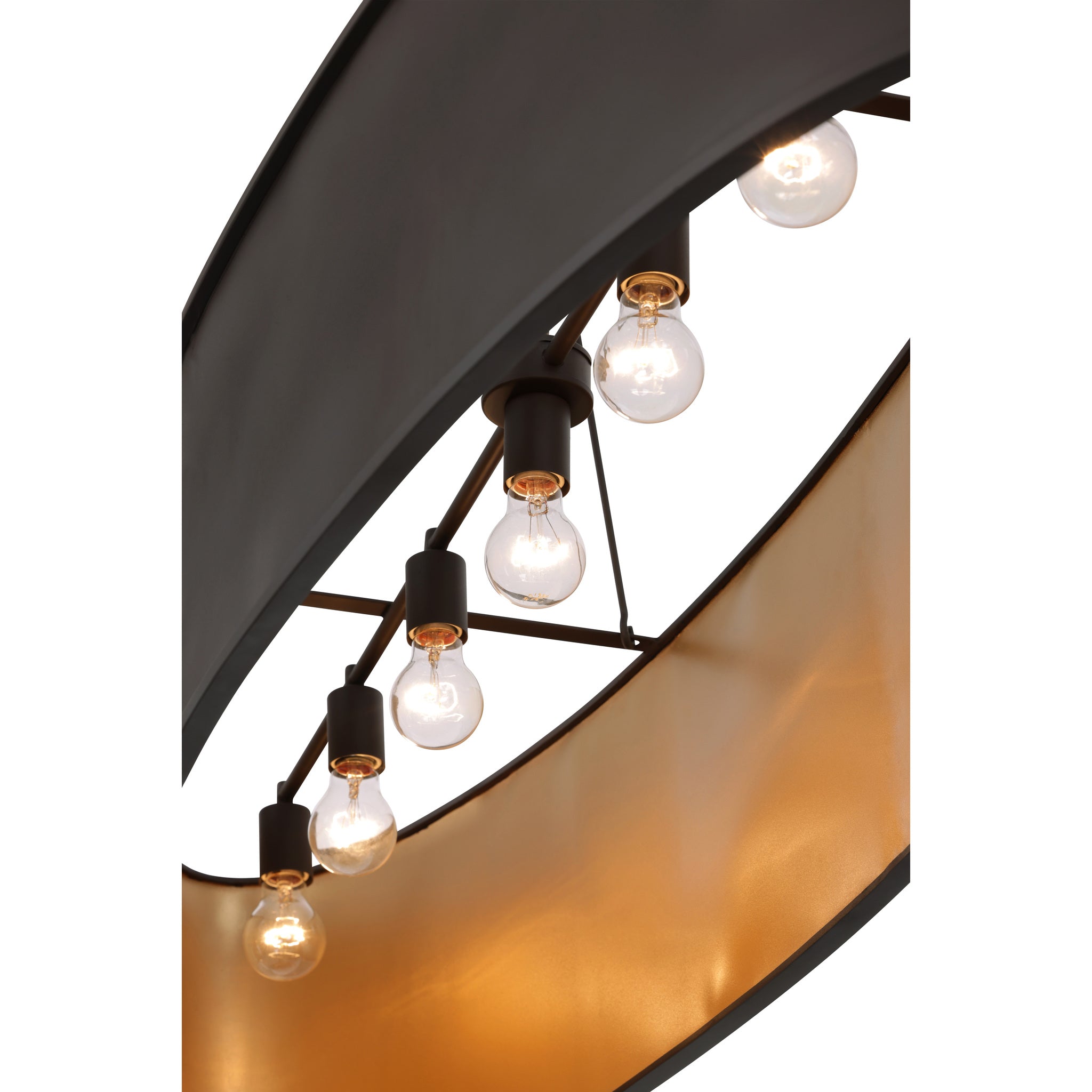Cannery 7 Light Linear - Dark Bronze & French Gold