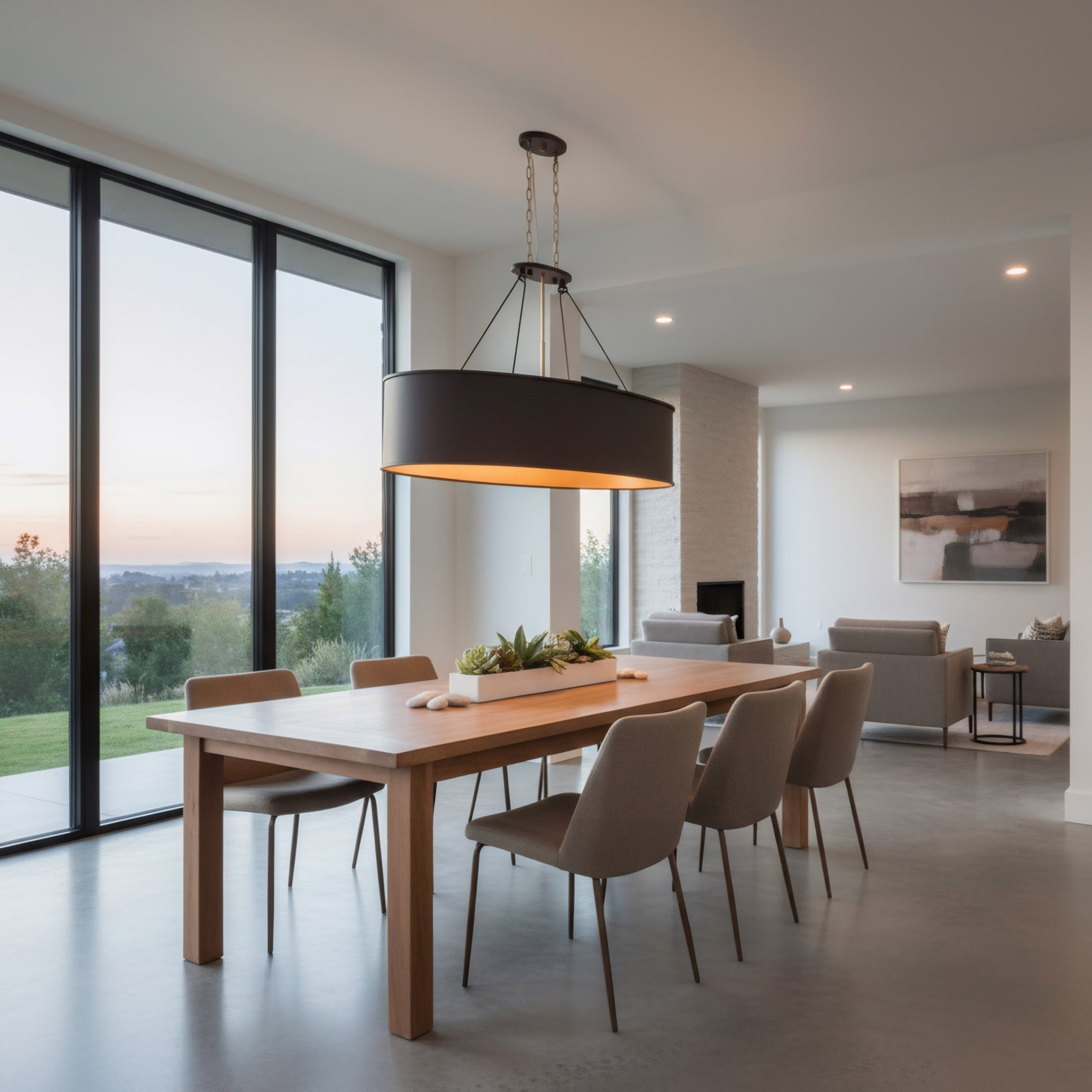 Cannery 7 Light Linear - Dark Bronze / French Gold