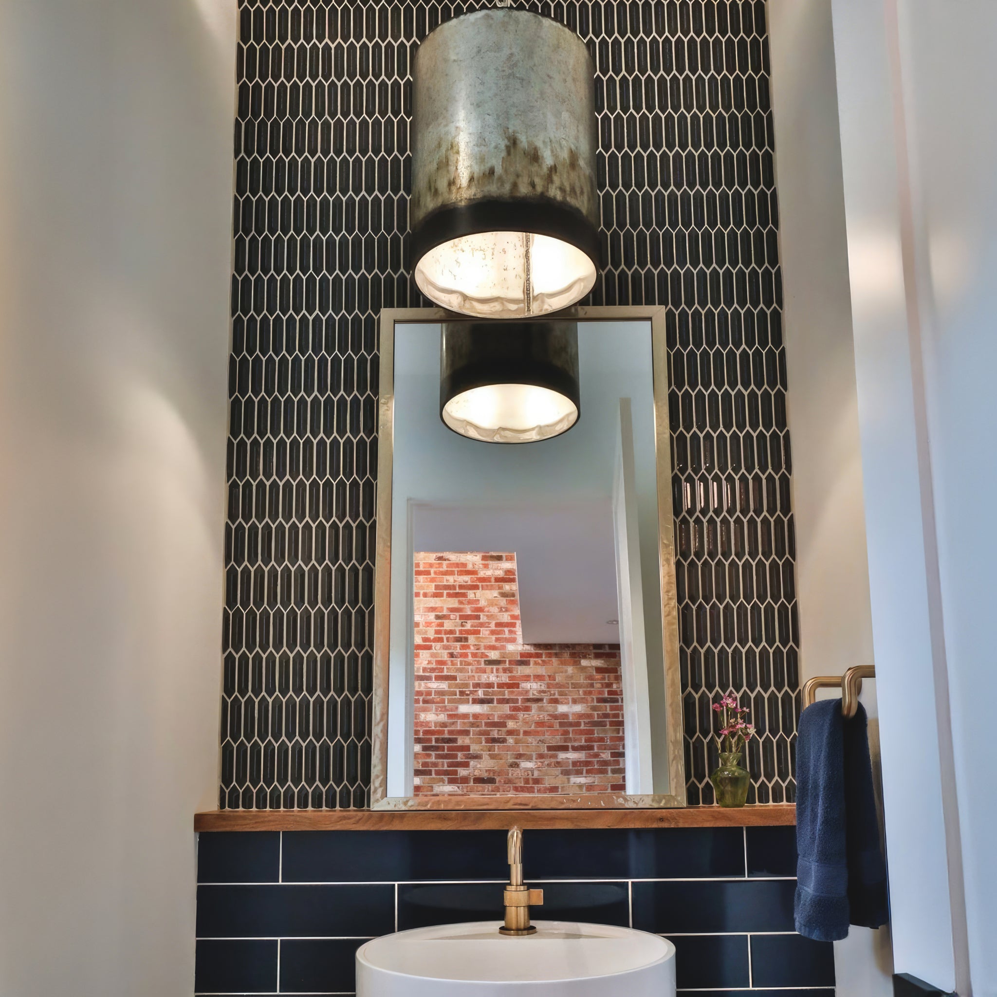 Cannery 2 Light Pendant - Ombre Galvanized