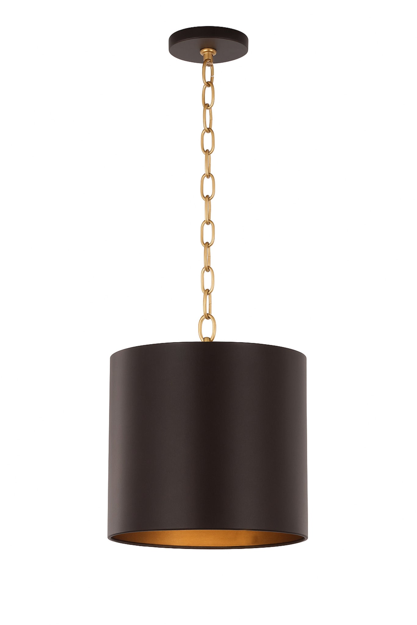 Cannery 3 Light Pendant - Dark Bronze & French Gold
