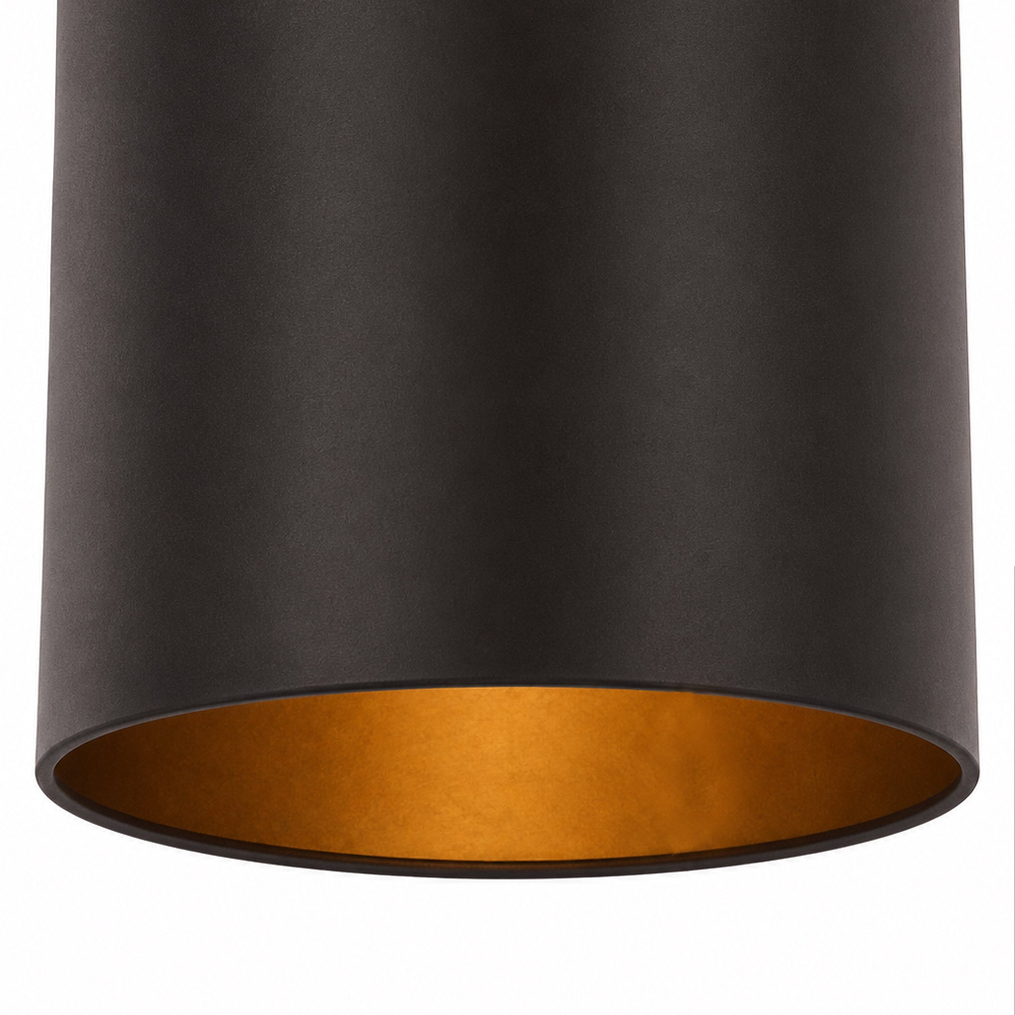 Cannery 3 Light Pendant - Dark Bronze & French Gold