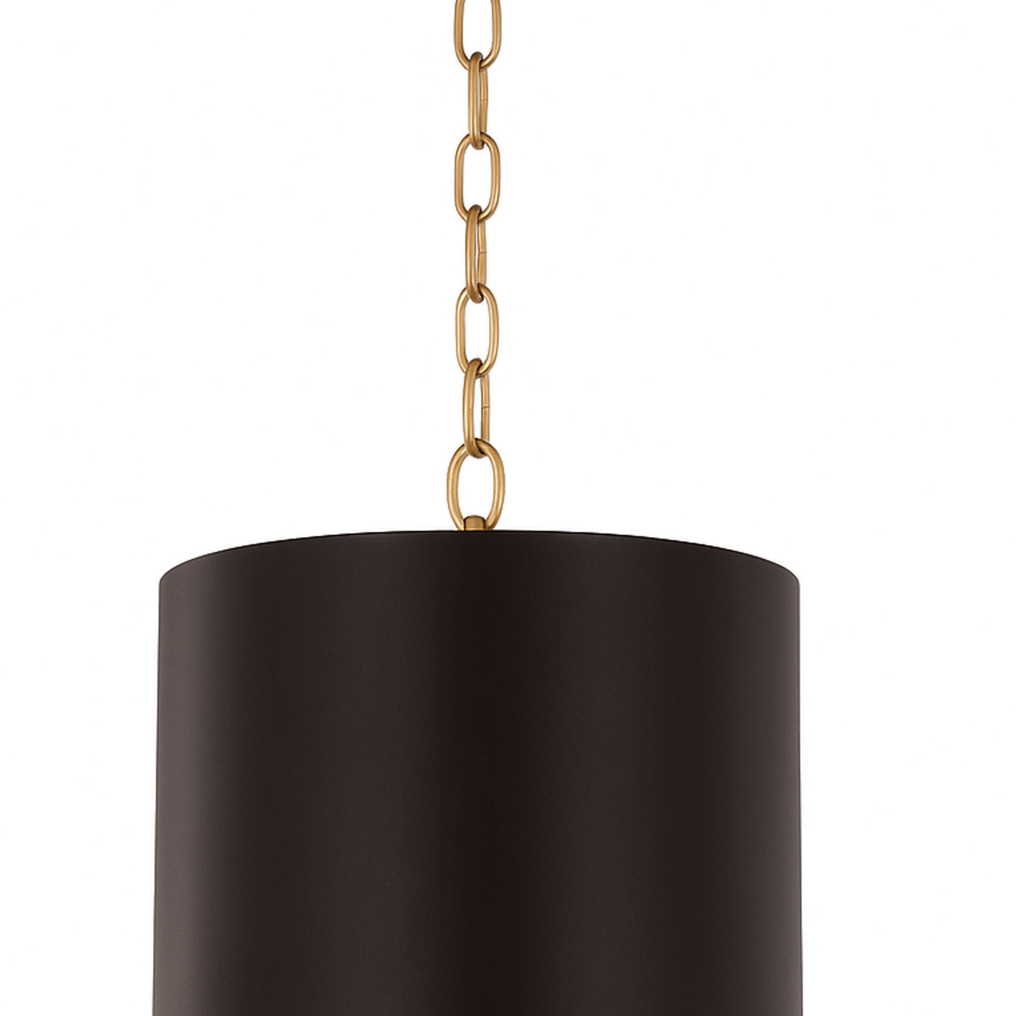Cannery 3 Light Pendant - Dark Bronze & French Gold