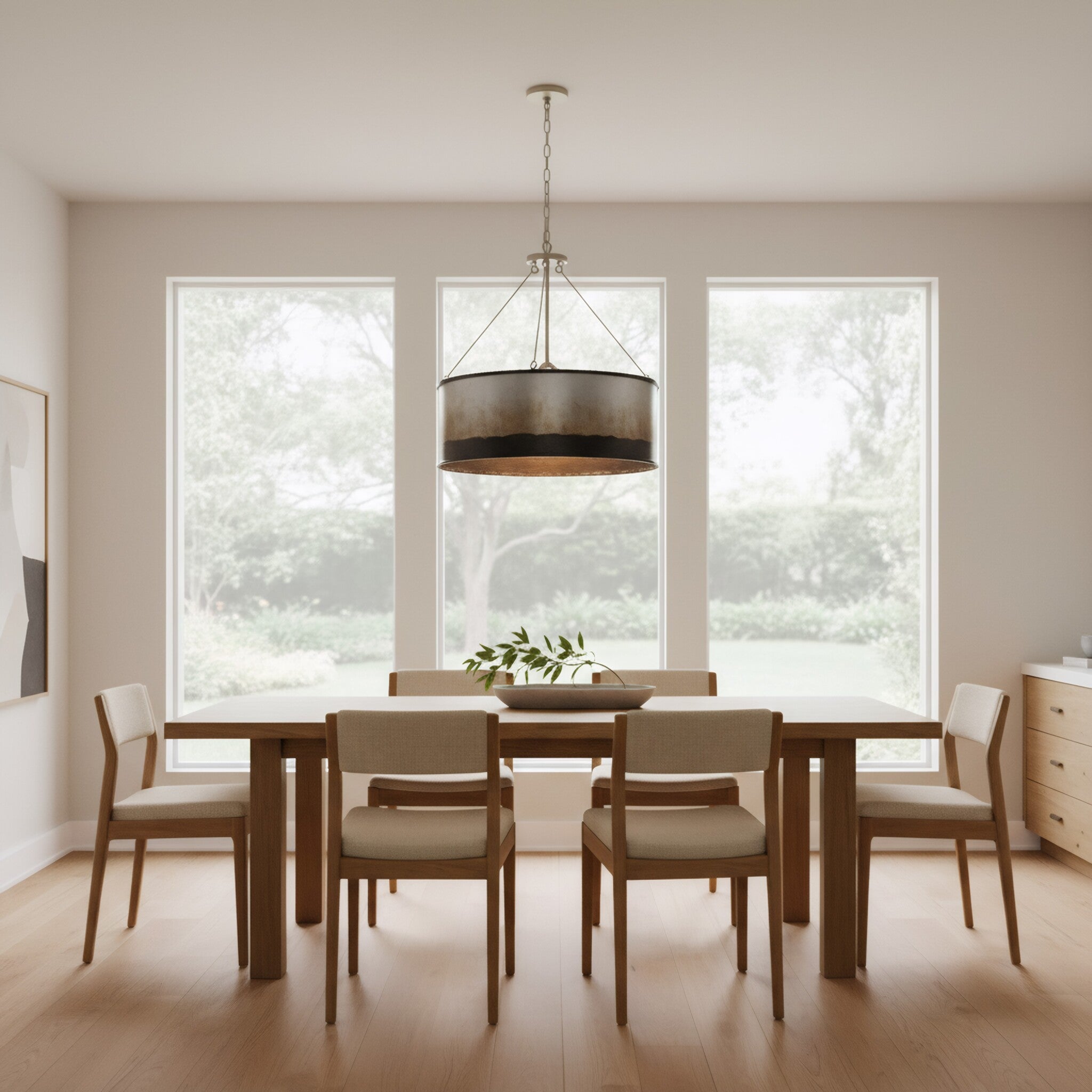 Cannery 5 Light Pendant - Ombre Galvanized