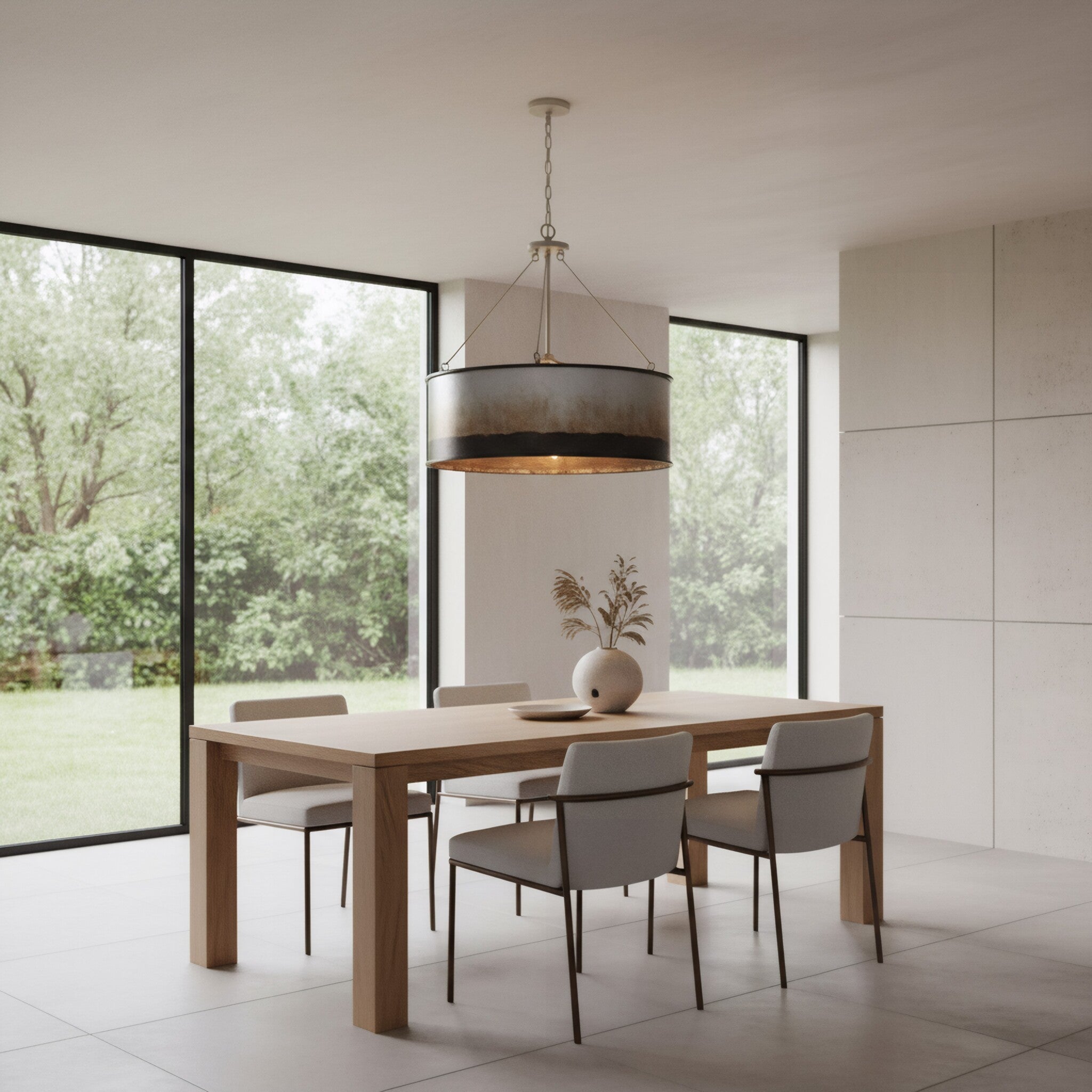 Cannery 5 Light Pendant - Ombre Galvanized