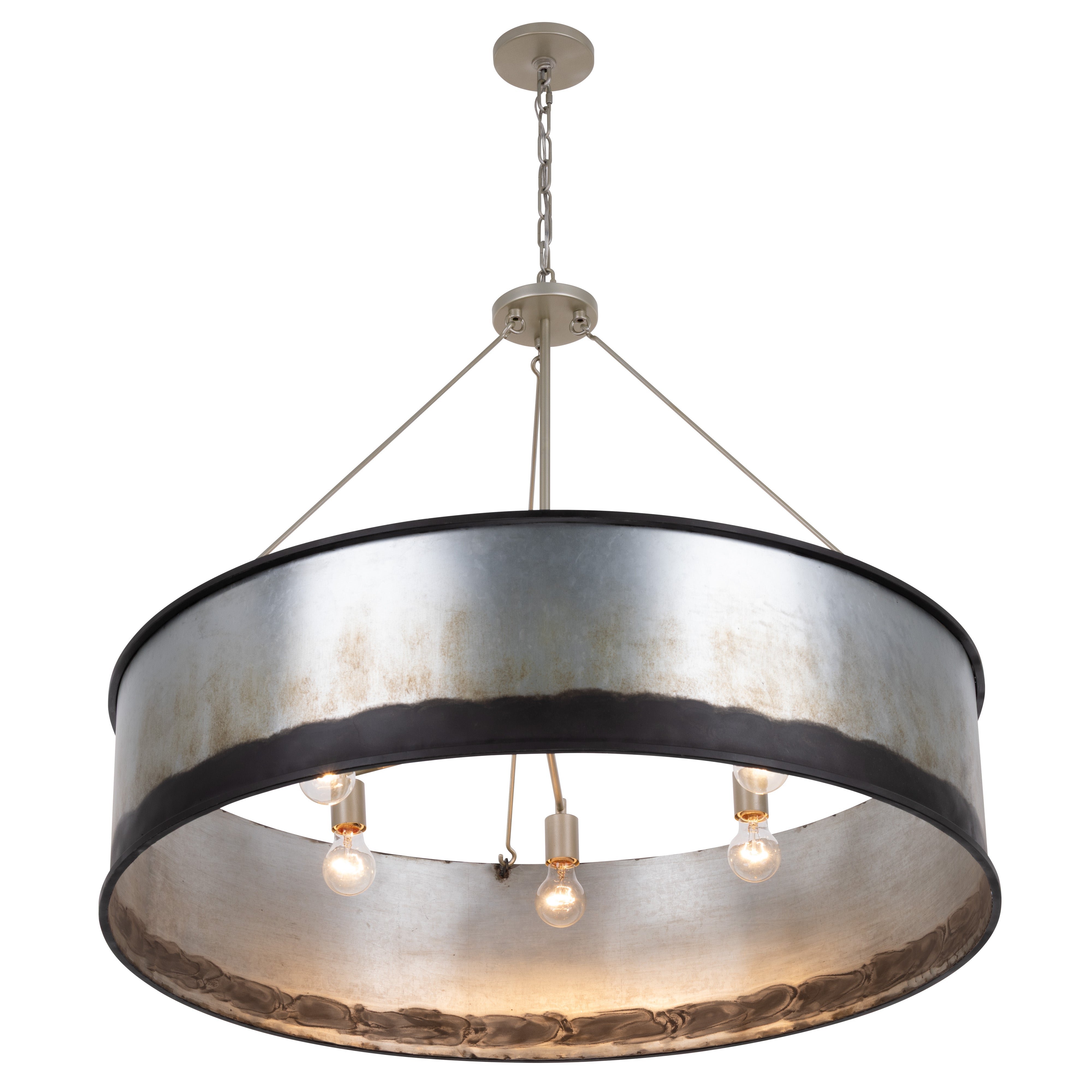 Cannery 6 Light Pendant - Ombre Galvanized