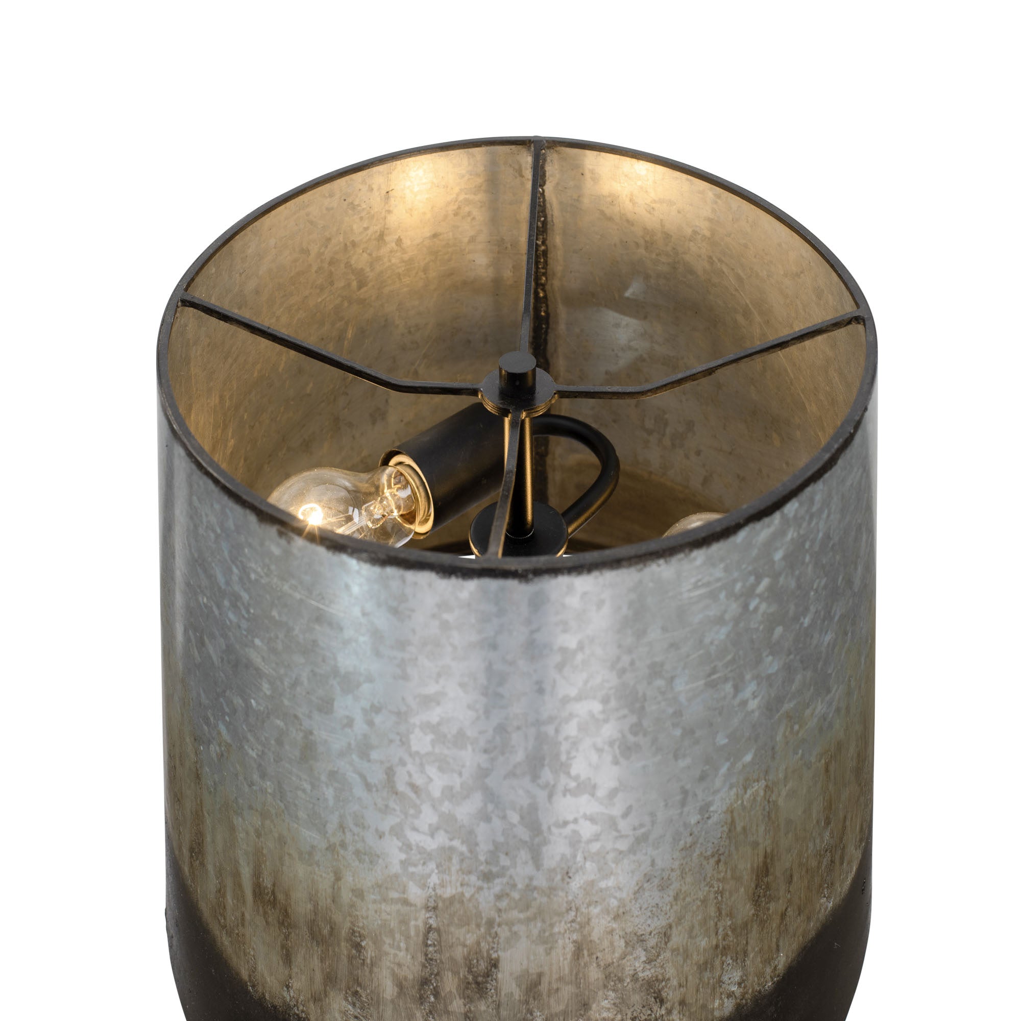 Cannery 2-Light Buffet Table Lamp - Ombre Galvanized