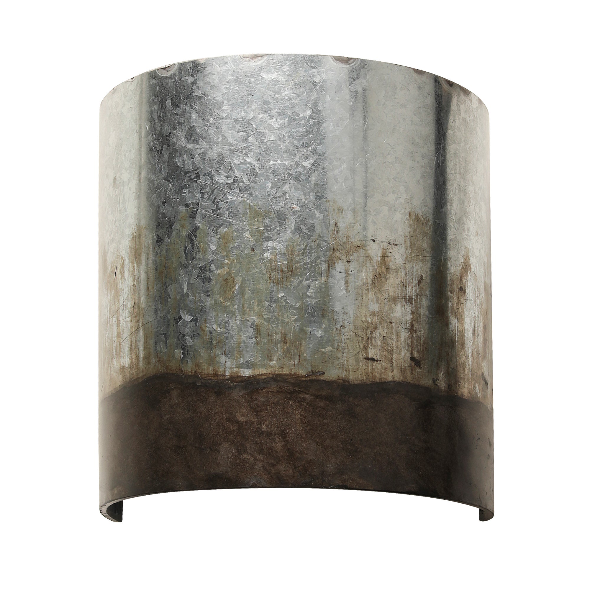 Cannery 1 Light Sconce - Ombre Galvanized