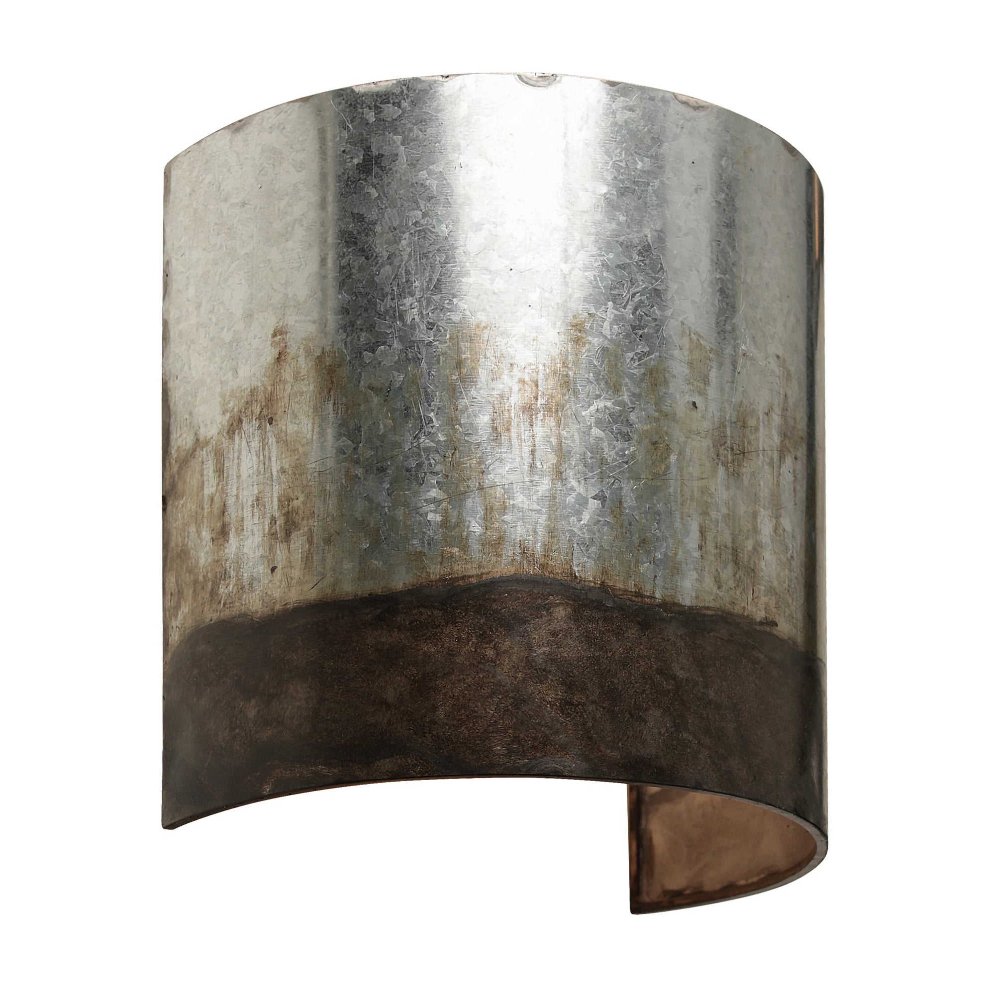 Cannery 1 Light Sconce - Ombre Galvanized