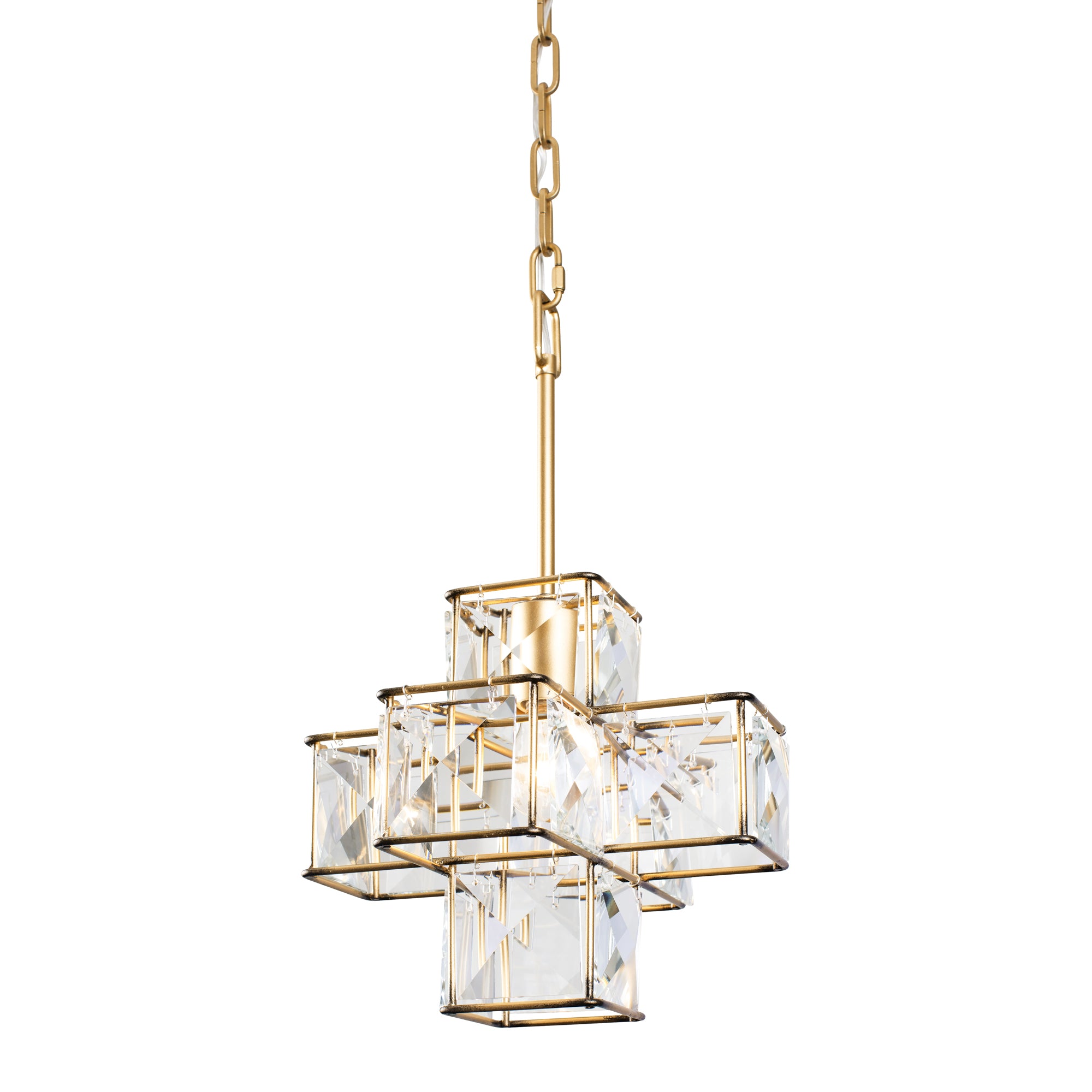 Cubic 1-Light Pendant - Calypso Gold