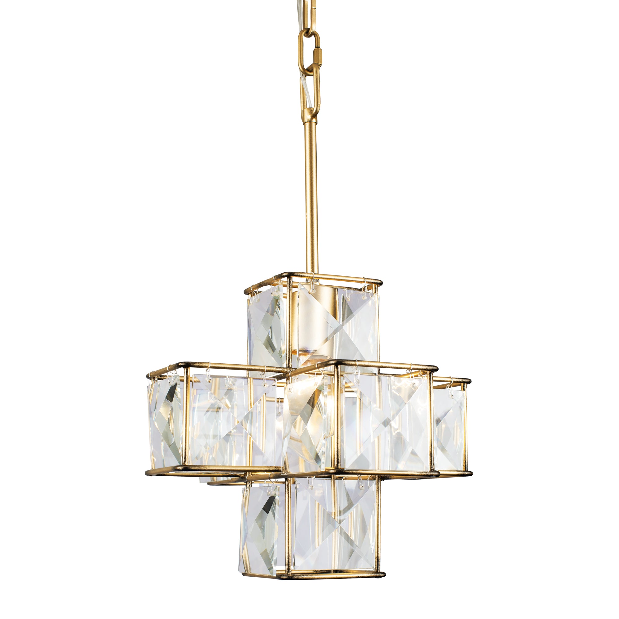 Cubic 1-Light Pendant - Calypso Gold