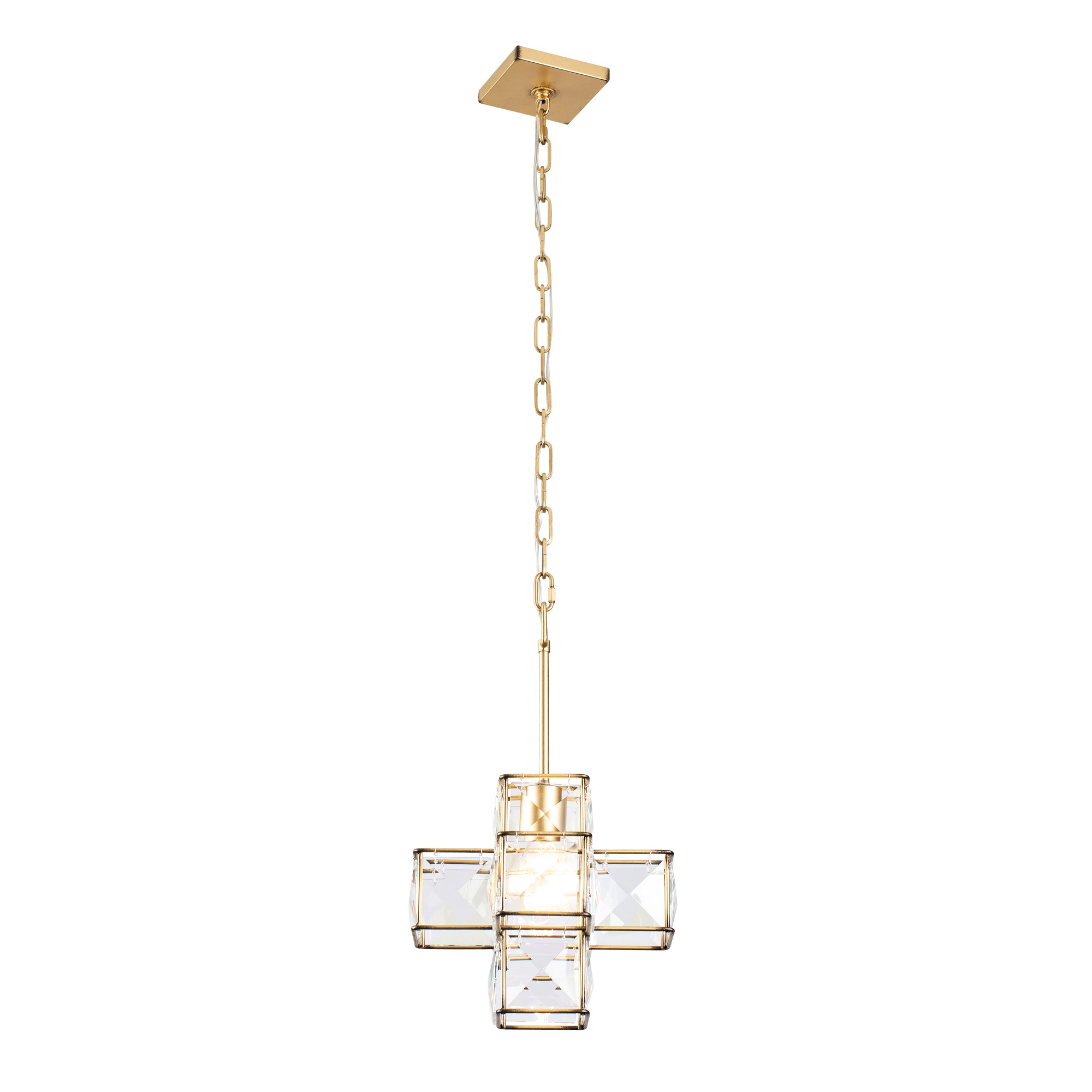 Cubic 1-Light Pendant - Calypso Gold